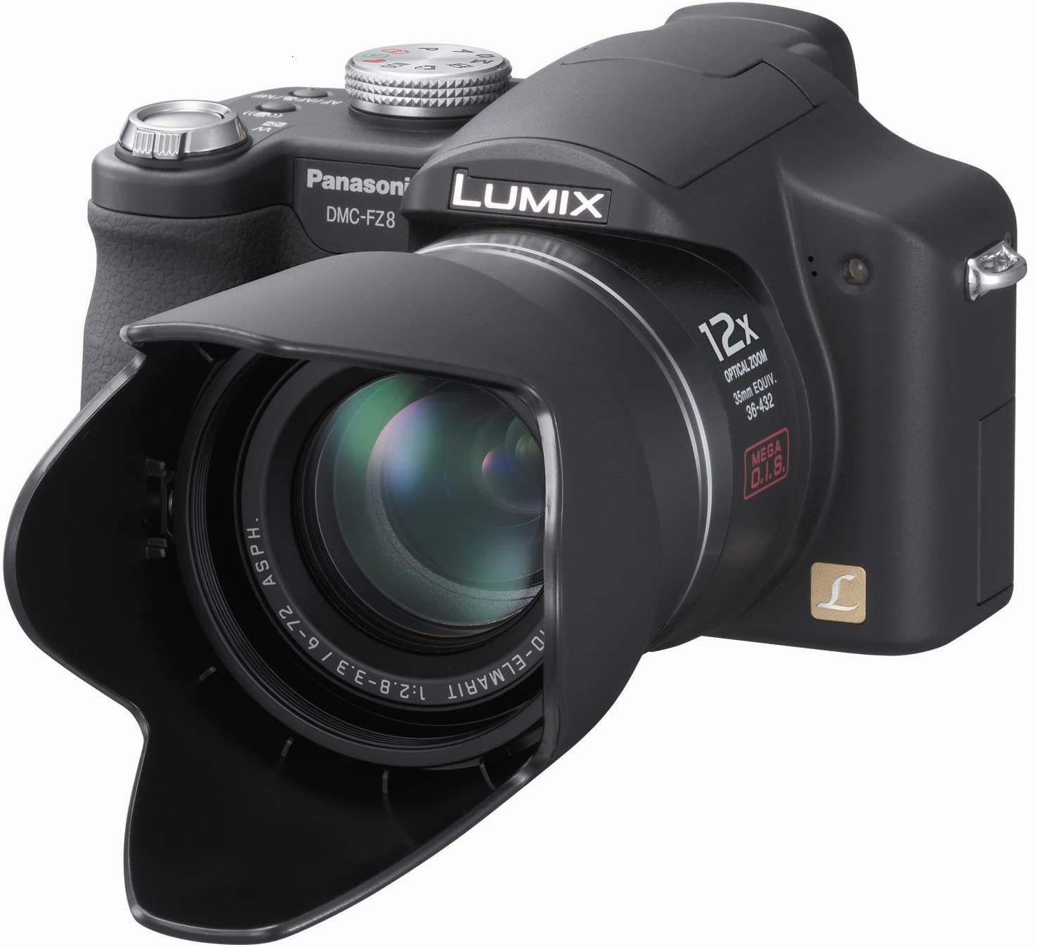 Panasonic Lumix DMC-FZ8K 12.1MP Digital Camera with 18x Optical Zoom - Black | Perfect for Travel Photography, Wildlife Shooting & Vlogging