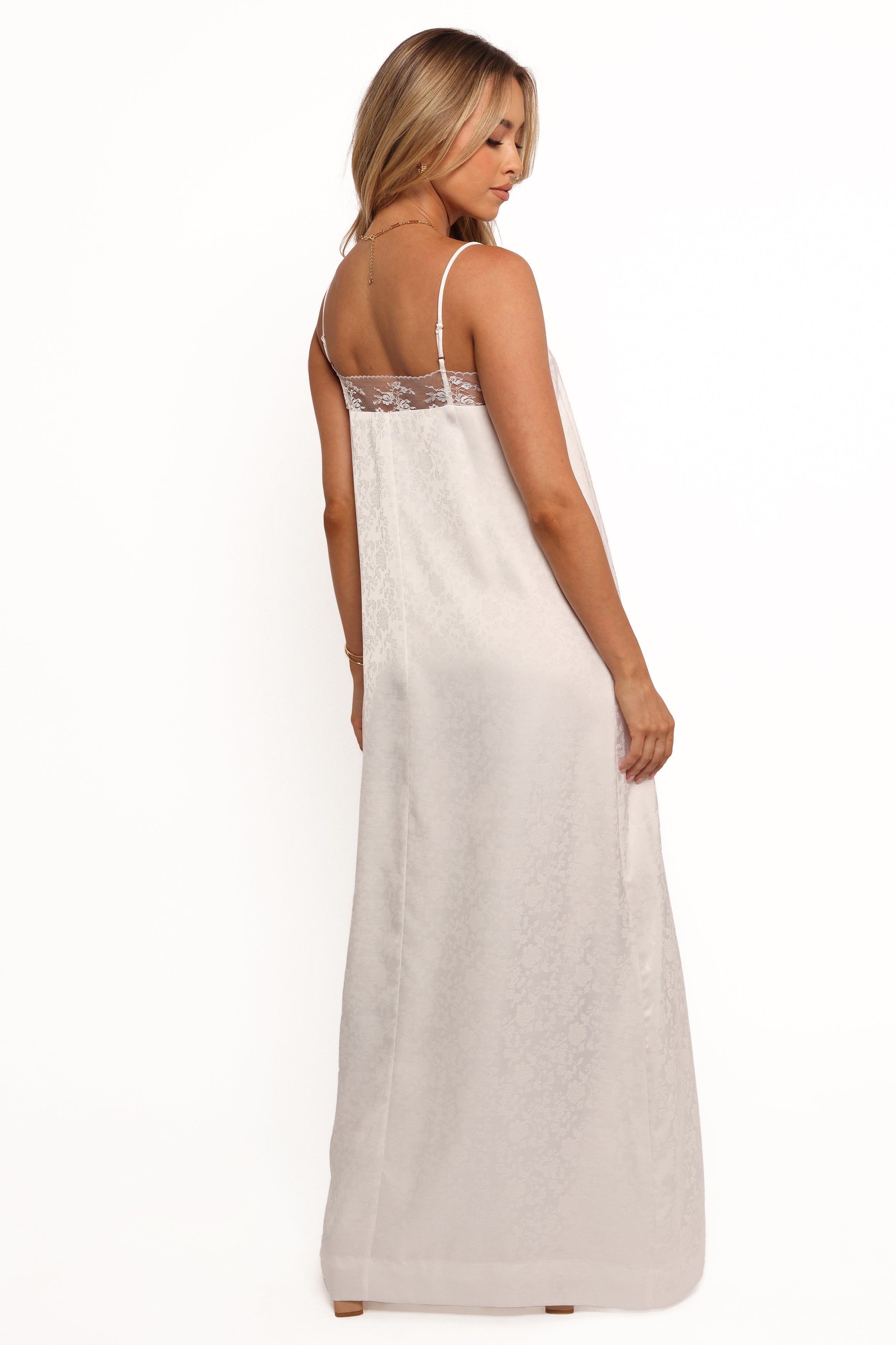 Alisha Women's Maxi Dress - Flowy Long Summer Dress in White | Perfect for Beach, Vacation & Casual Wear