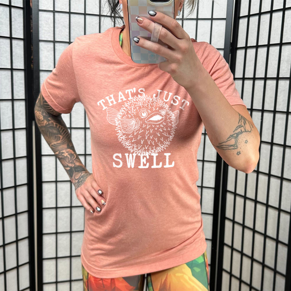 Unisex That's Just Swell Graphic T-Shirt - Comfortable Casual Tee for Men & Women - Perfect for Beach, Parties & Everyday Wear