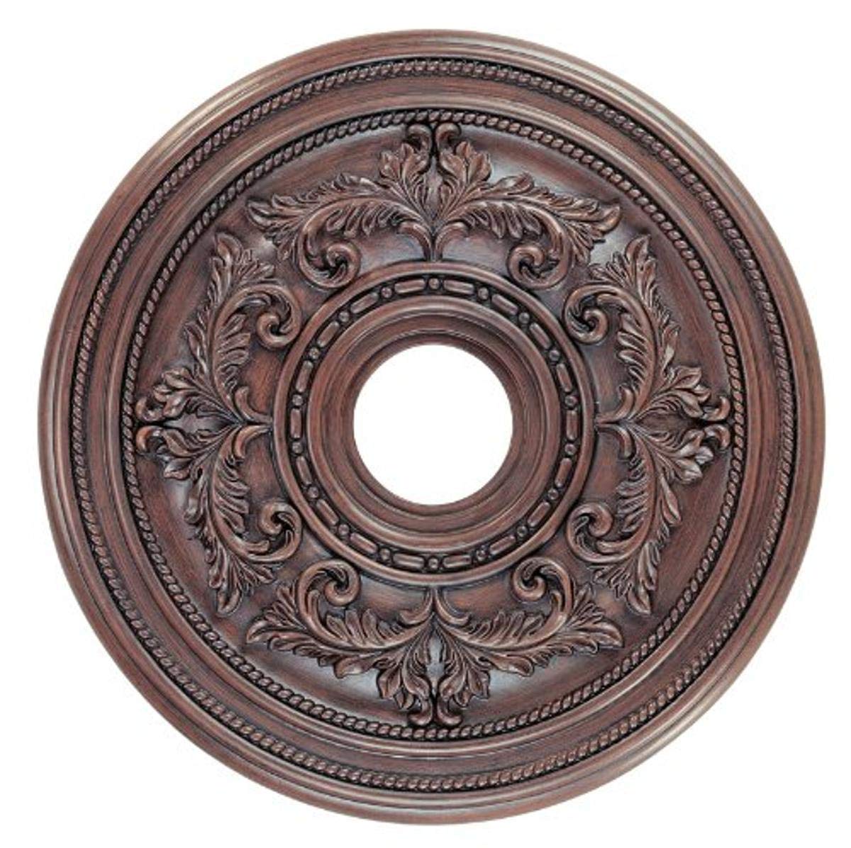 Livex Lighting 8200-58 Imperial Bronze Ceiling Medallion - Elegant Decorative Ceiling Accent for Dining Rooms, Living Rooms & Bedrooms
