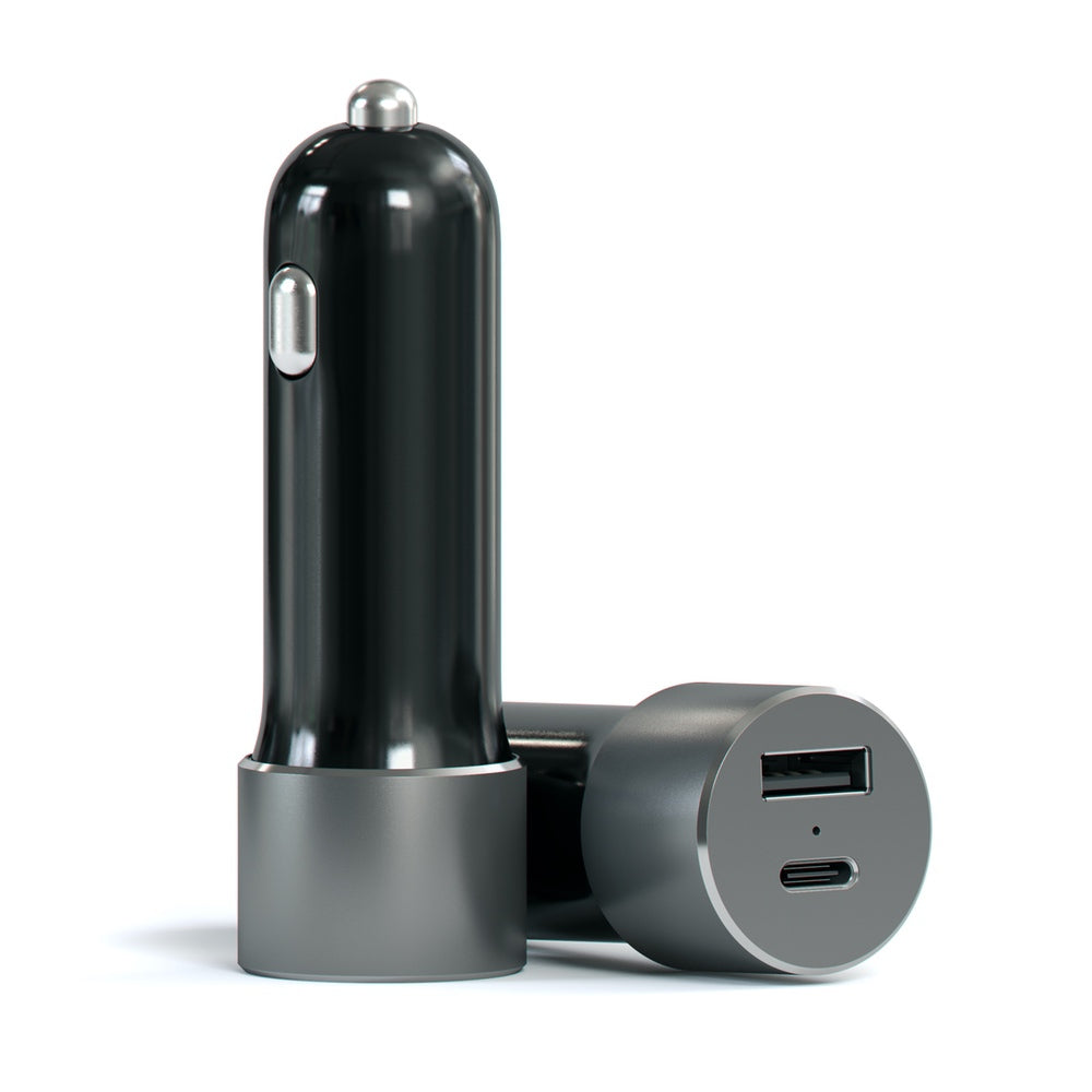 Satechi 72W USB C PD Car Charger - Fast Charging Adapter for iPhone 15/14/13, MacBook, iPad, Samsung Galaxy - Perfect for Road Trips & Travel Accessories