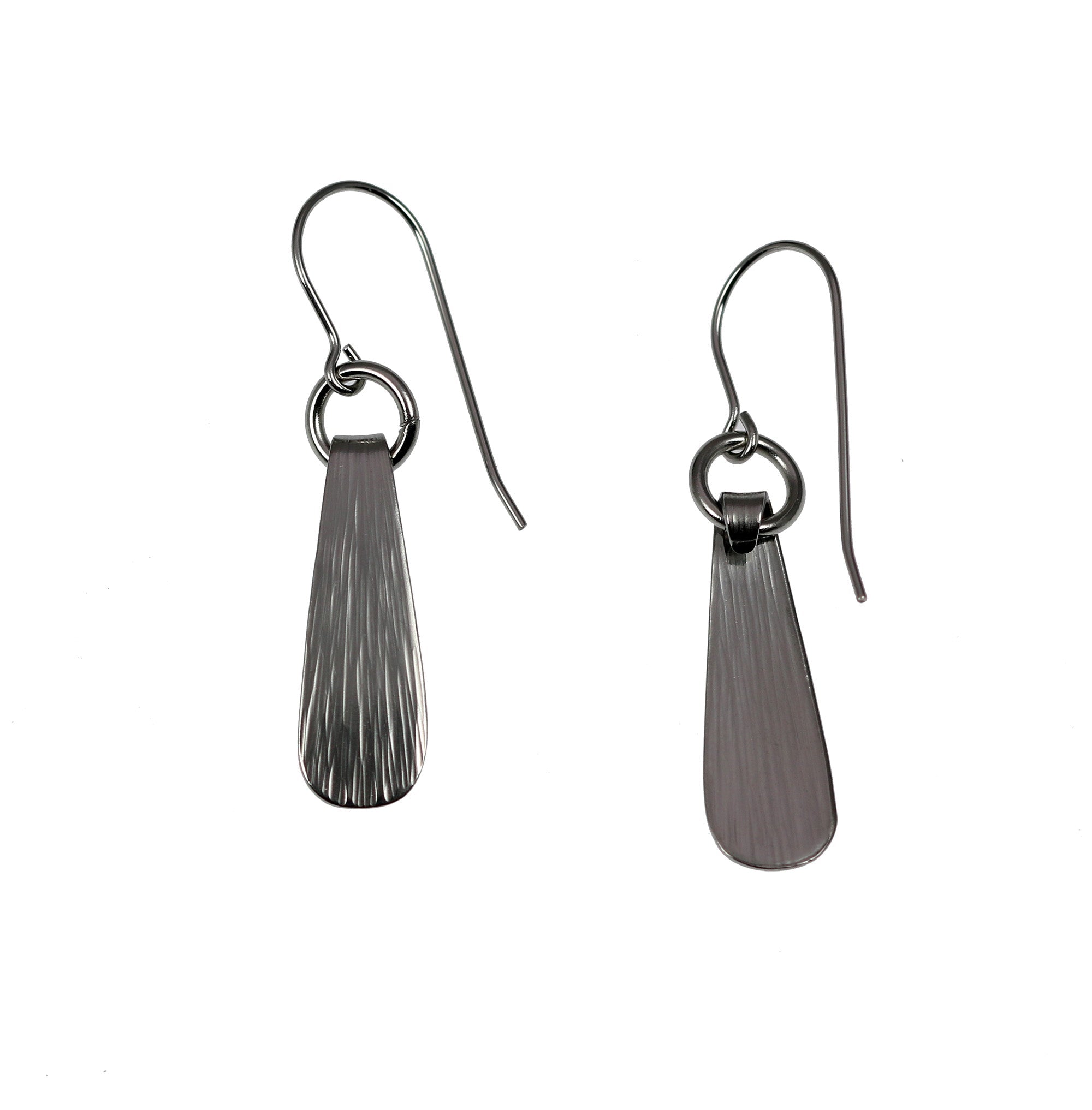Mini Chased Stainless Steel Drop Earrings for Women - Elegant Dangle Earrings for Party, Wedding & Everyday Wear