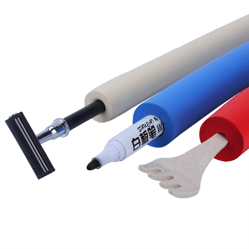 Non-Toxic Foam Handle Sleeve Cover - Comfort Grip for Pencils, Pens, Toothbrushes & Utensils - Perfect for School, Office & Kitchen Use
