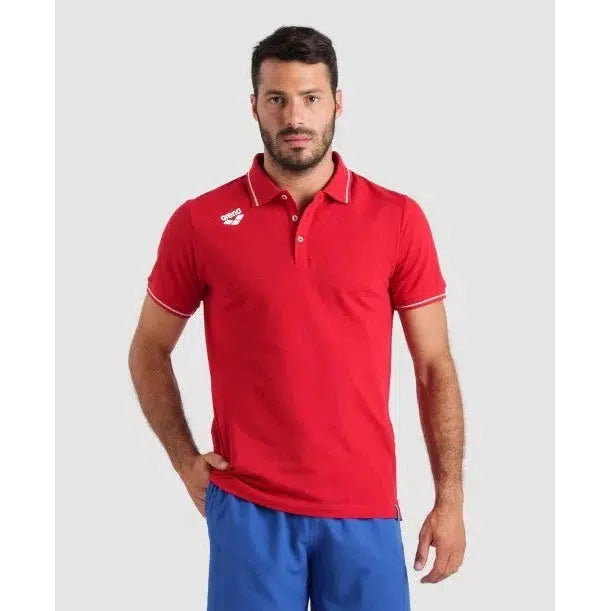 Arena Team Solid Polo Shirt - Men's Performance Golf & Tennis Shirt - Moisture Wicking & Breathable for Sports & Casual Wear