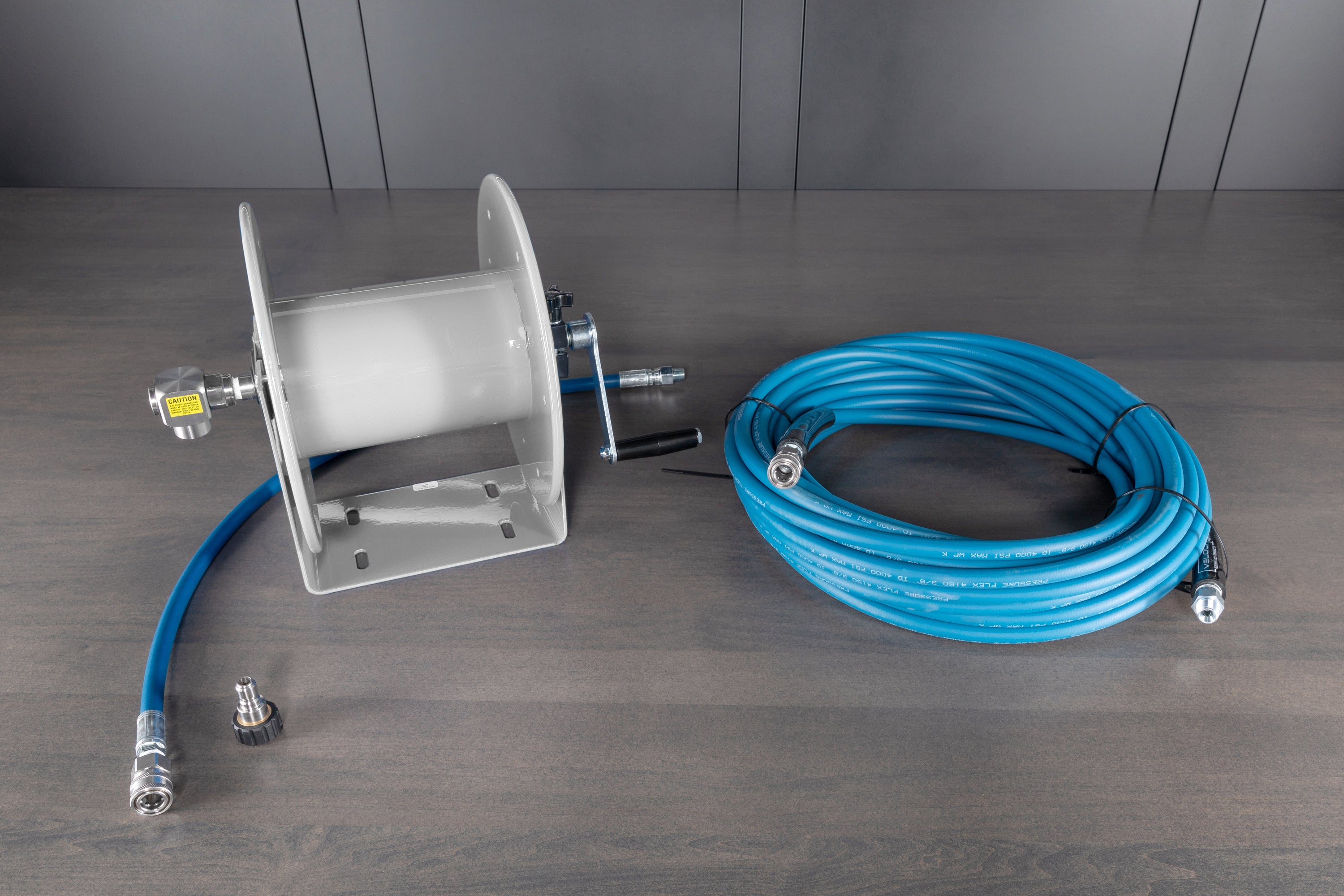 Upgraded Wall Mount Hose Reel Kit - Heavy Duty Garden Hose Holder for Outdoor Watering, Car Washing & Yard Cleaning