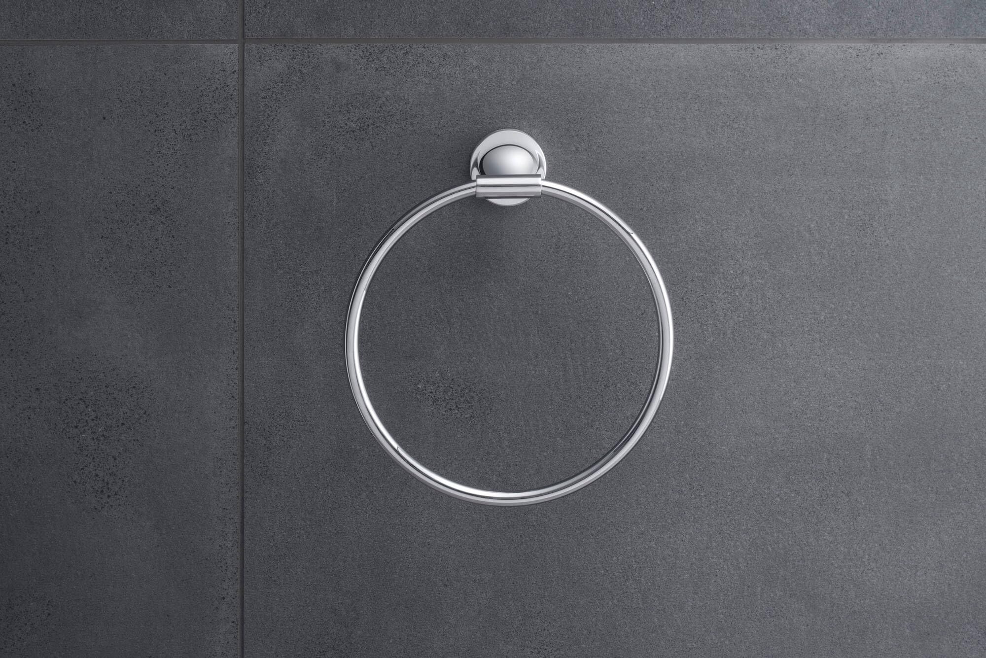 Duravit Starck T Chrome Towel Ring - Modern Bathroom Accessory for Home & Hotel Use