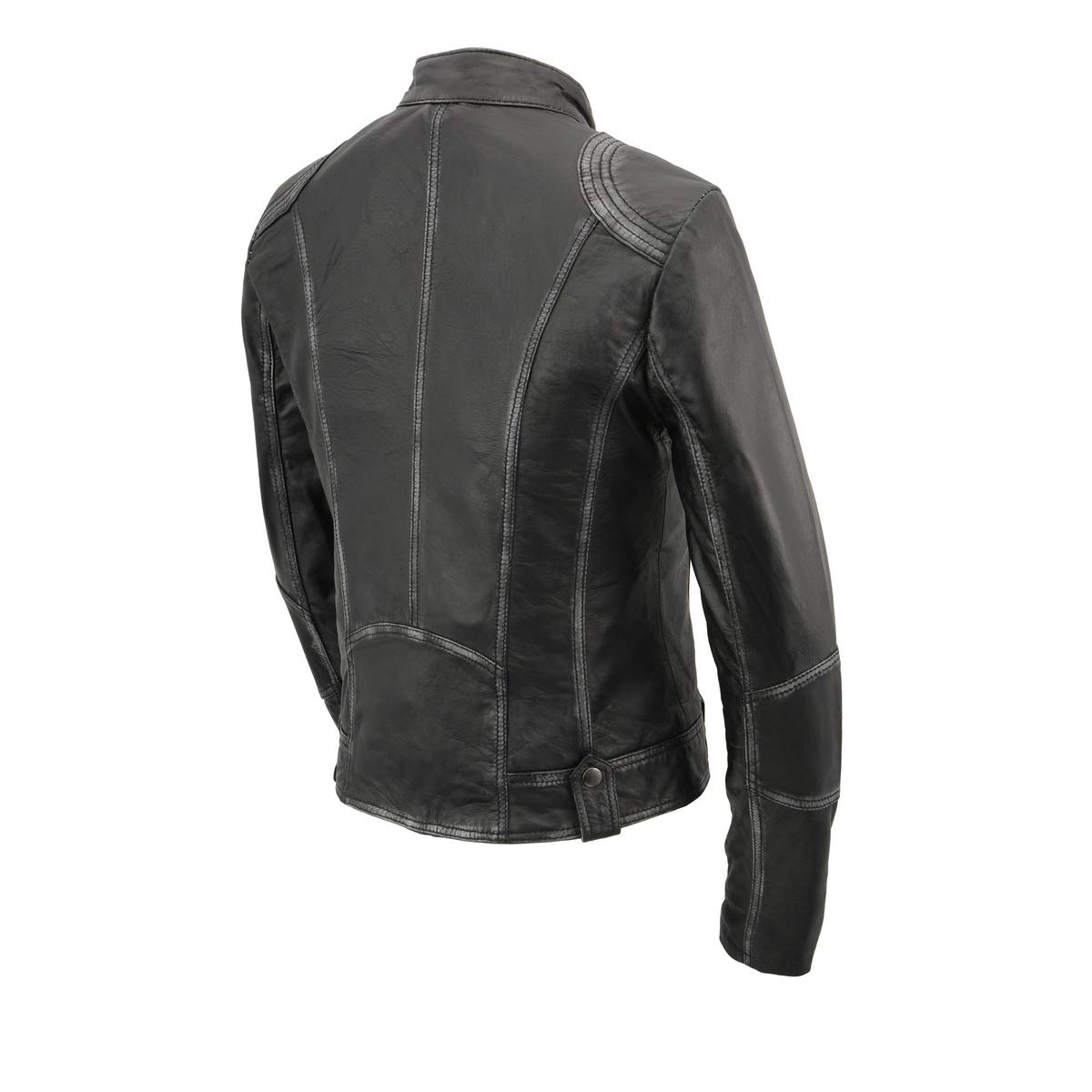 Milwaukee Leather SFL2830 Women's Black Sheepskin Scuba Style Fashion Leather Jacket | Premium Motorcycle & Casual Wear | Perfect for Biking, Night Out & Winter Fashion