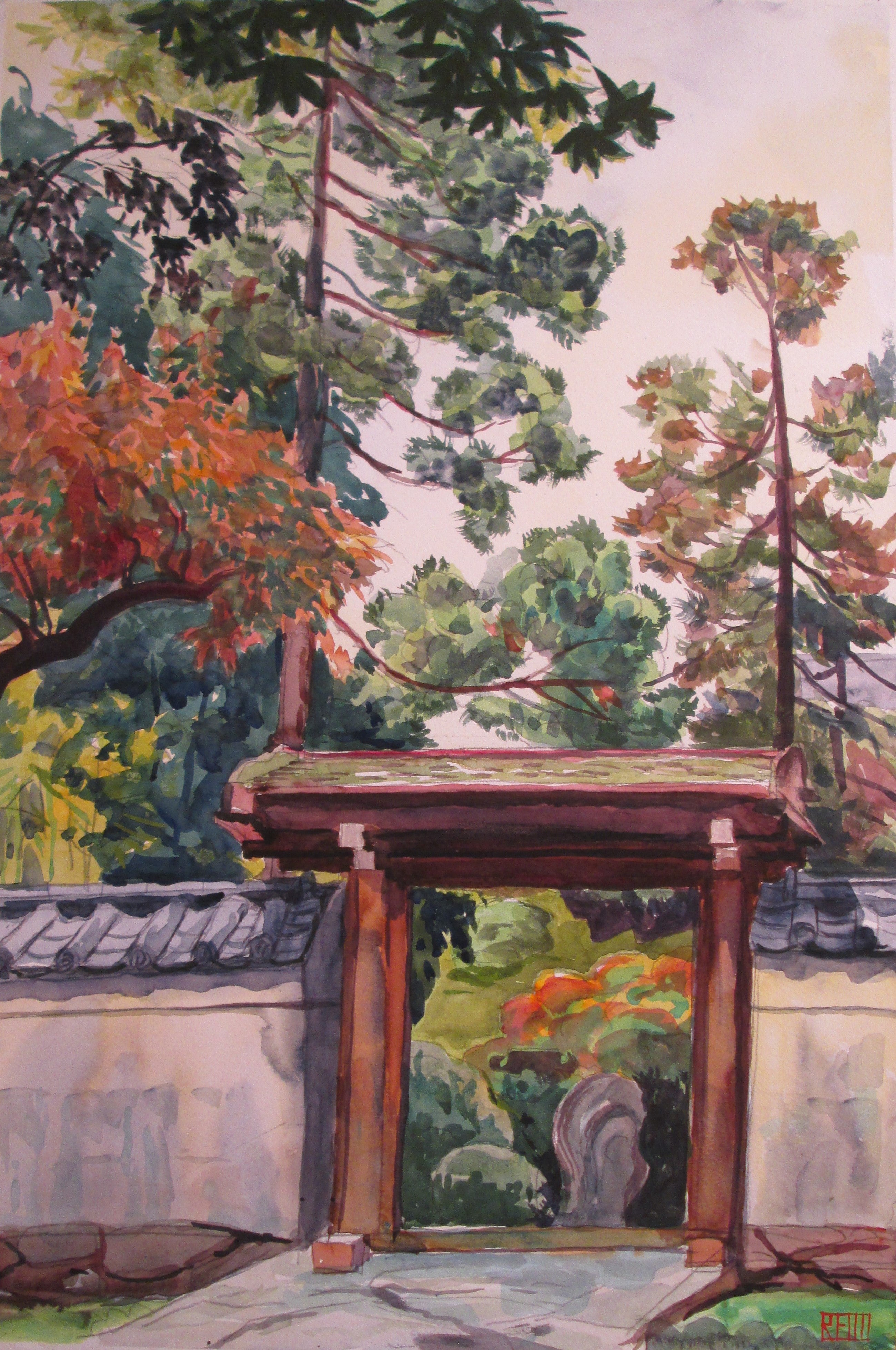 Richard Estell Japanese Garden Gate - Authentic Asian Style Outdoor Entryway for Zen Gardens & Backyard Landscaping