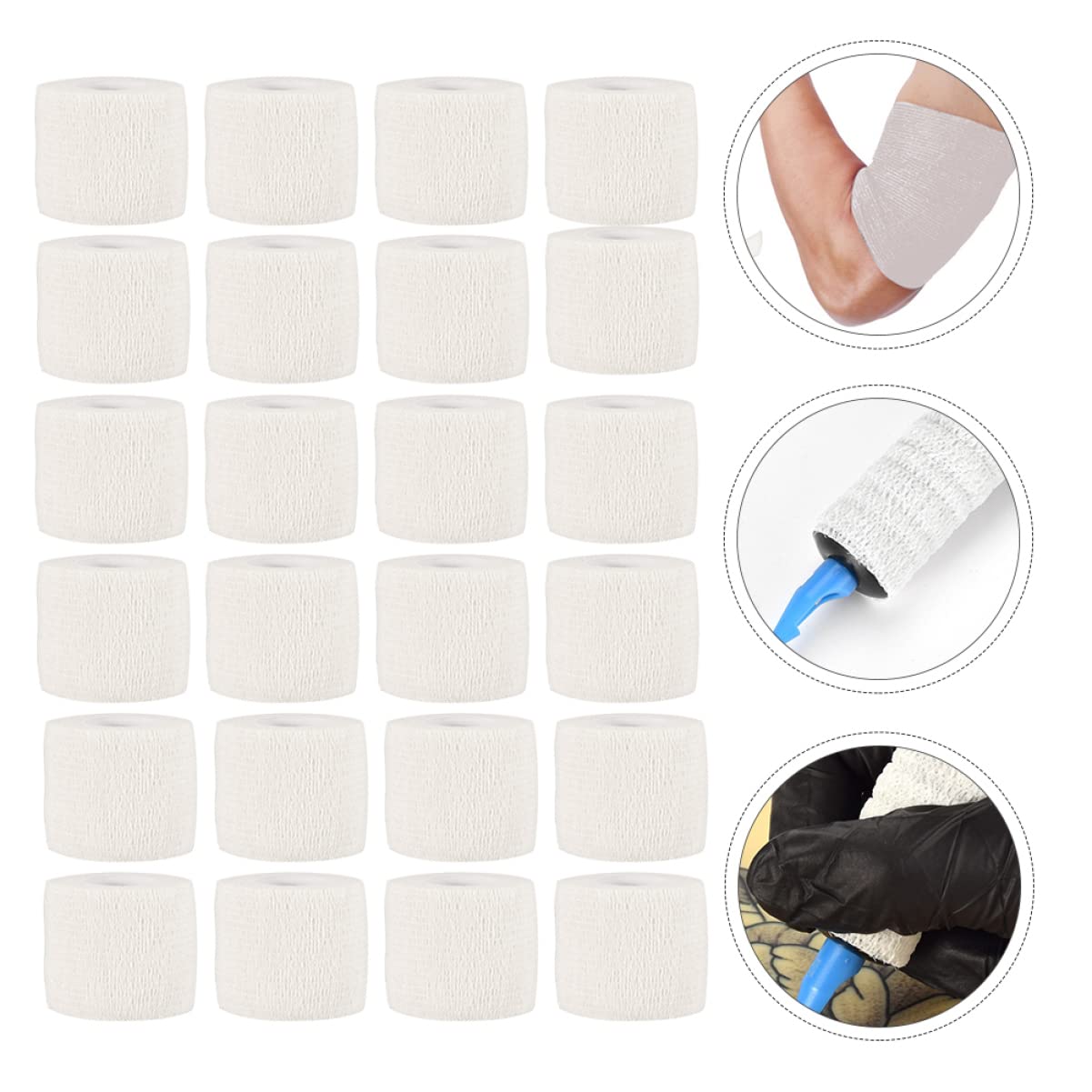FOMIYES 72 Pcs Self-Adhesive Medical Wrap Tape - Waterproof First Aid Bandage for Wound Care, Sports Injuries & Emergency Situations | Ideal for Athletes, Nurses & Outdoor Activities