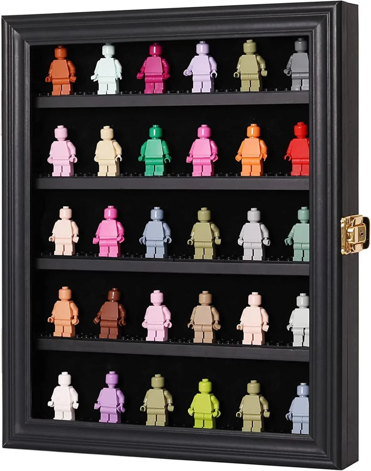 LEGO Minifigure Display Case - Holds Up to 30 Pieces | Perfect for Collectors & Home Office Decor