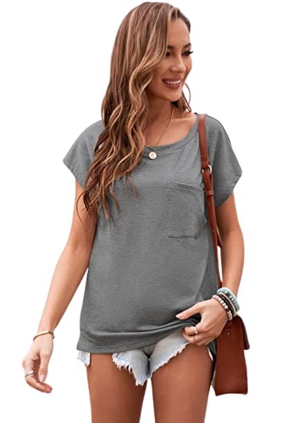 Stylish Pocketed Side Slit T-Shirt for Women - Casual & Comfortable Cotton Tee with Unique Design | Perfect for Everyday Wear, Outings & Layering