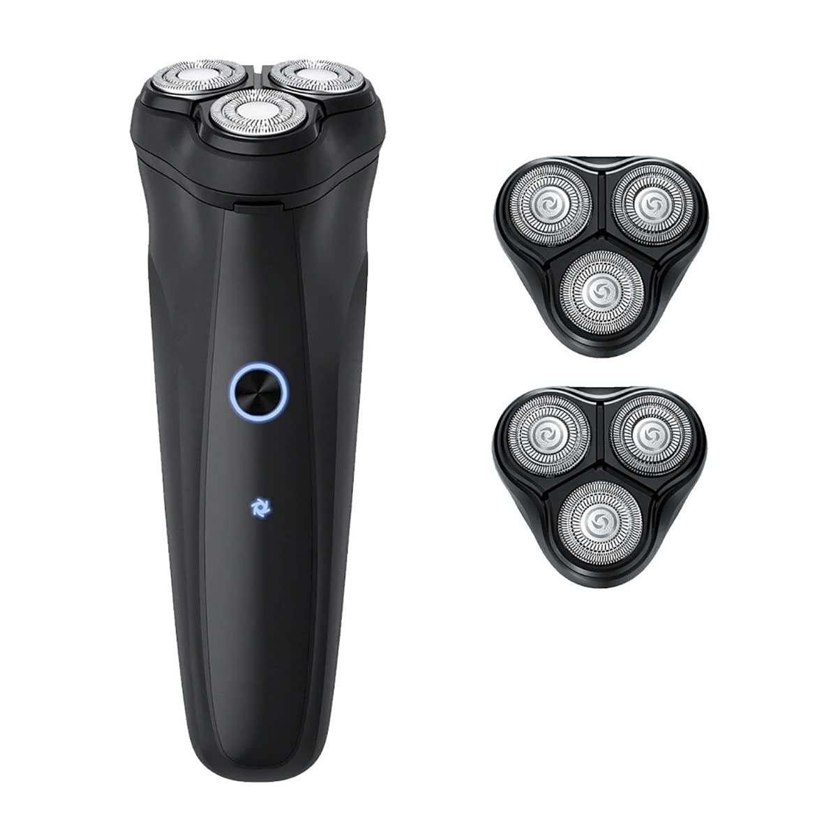 Rechargeable Cordless 3D Rotary Electric Razor for Men - Pop-Up Beard Trimmer & Face Shaver - Perfect for Travel, Home & Office Use