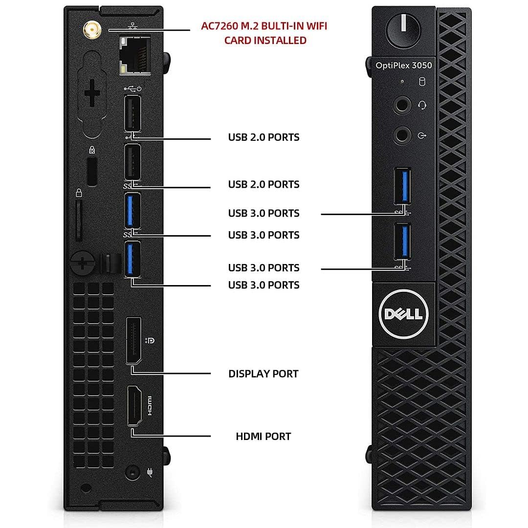 Dell OptiPlex Desktop Computer with Intel Core i7 Processor up to 3.3GHz, 16GB RAM, 512GB SSD, Windows 10 Pro, HDMI, WiFi & Bluetooth - Perfect for Home Office, Business & Gaming