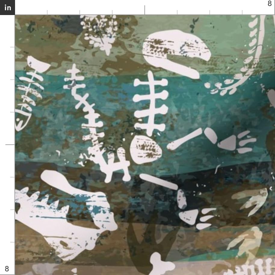 Geology Bones Rocks Geode Printed Minky Fabric by The Yard - Soft Plush Fabric for Sewing Baby Blankets, Quilt Backing & DIY Projects - Perfect for Nursery Decor, Crafting & Home Textiles