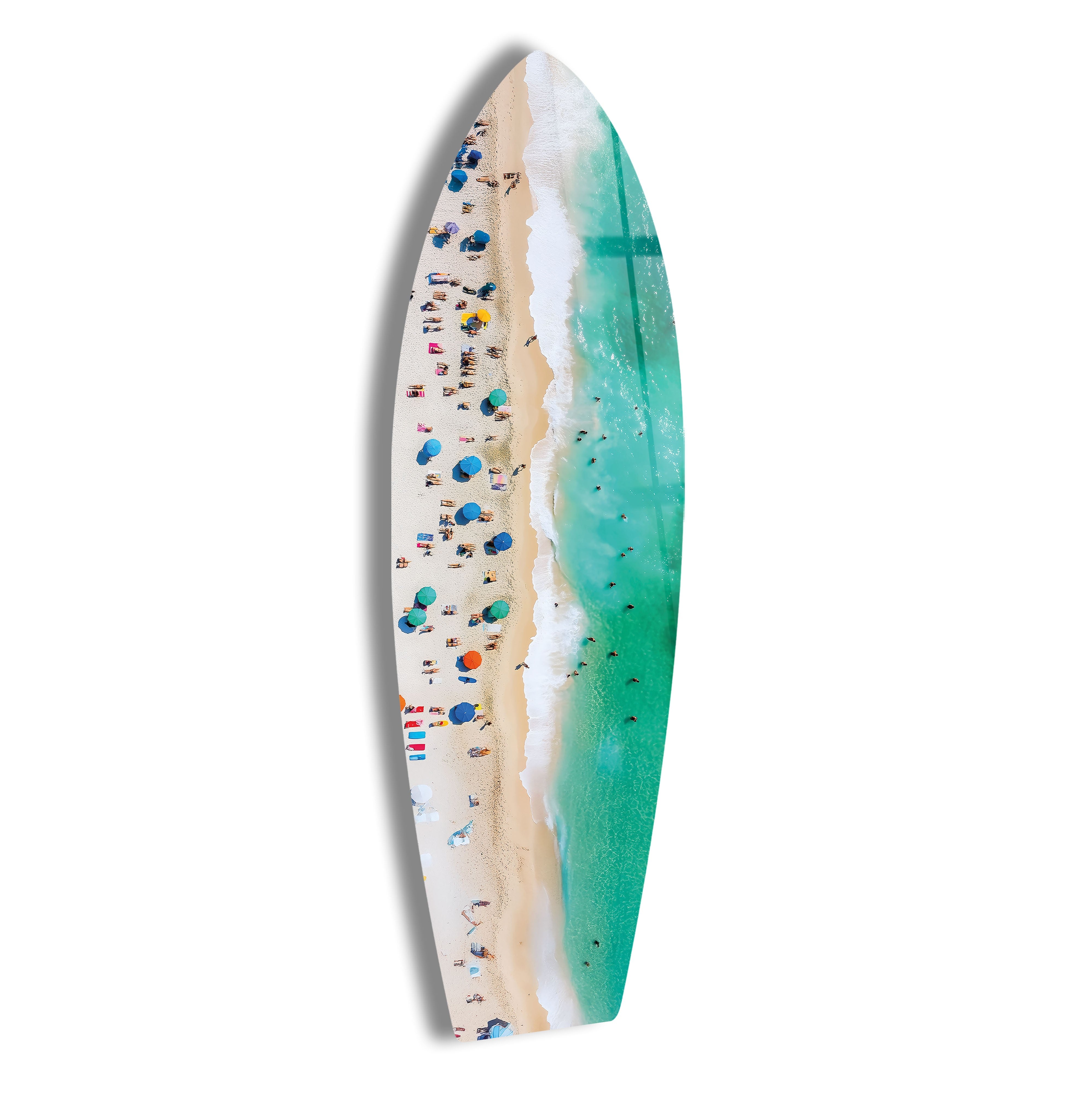 Beach Bliss Surfboard Wall Art - Coastal Decor for Living Room, Bedroom & Office - Perfect Surfing Theme Home Decoration