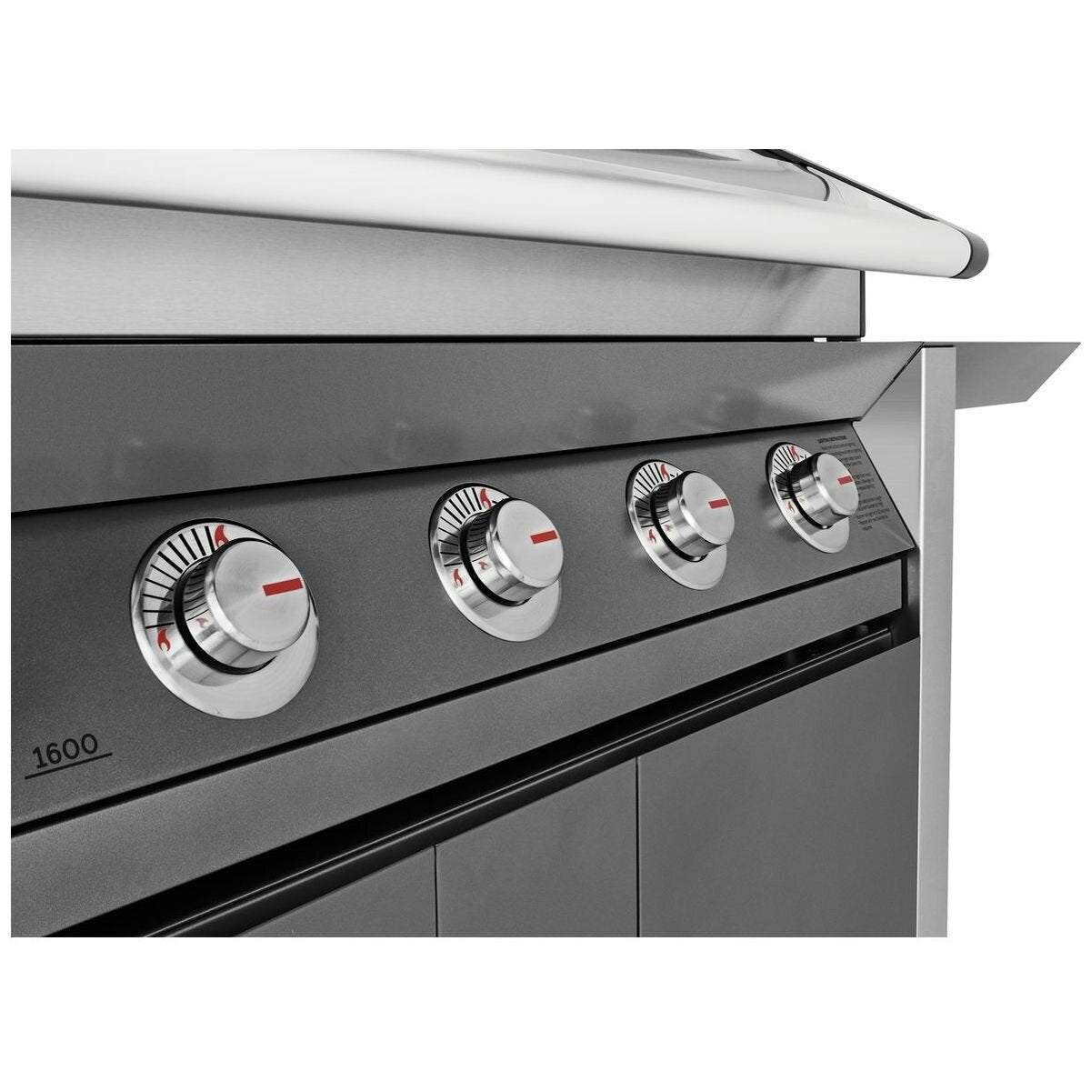 Beefeater 1600 Series 5-Burner Dark Charcoal BBQ Grill with Side Burner & Rolling Trolley - BMG1651DA | Perfect for Backyard Grilling, Outdoor Parties & Family Gatherings