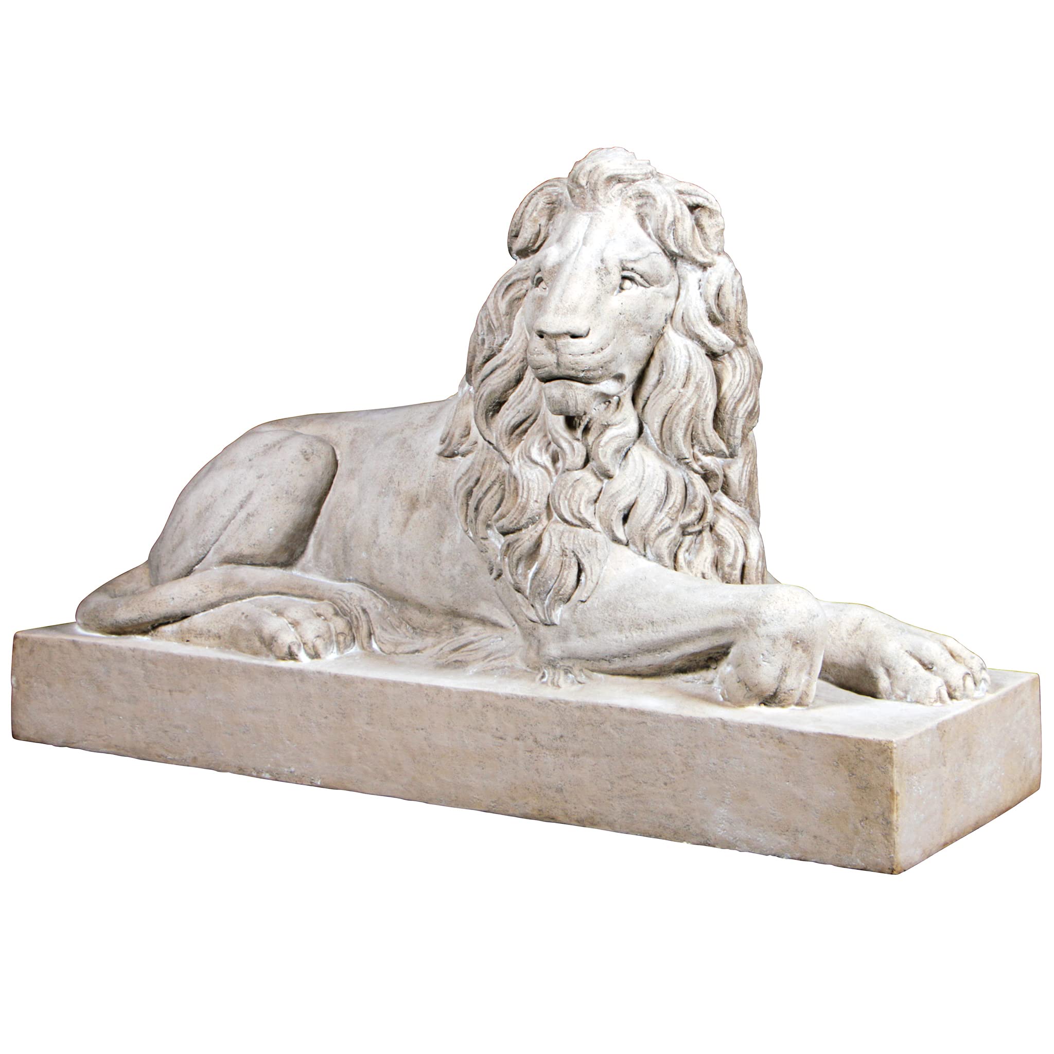 Design Toscano Castle Courtyard Lion Sentinel Statue - Head Right - Outdoor Garden Decor, Medieval Home & Castle Décor, Perfect for Patio, Yard, or Landscape Design