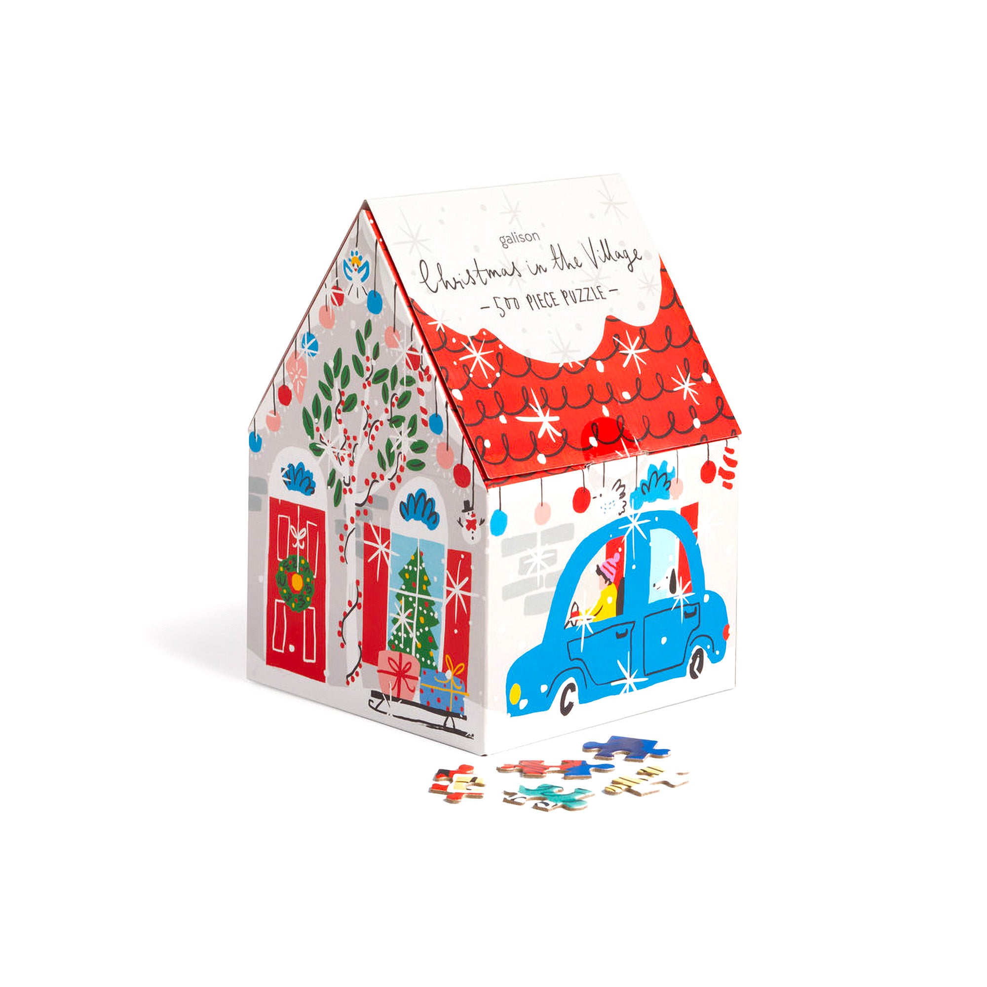 500 Piece Christmas Village Puzzle - Festive Holiday Jigsaw Puzzle for Adults & Families - Perfect for Christmas Decor & Family Bonding Activities