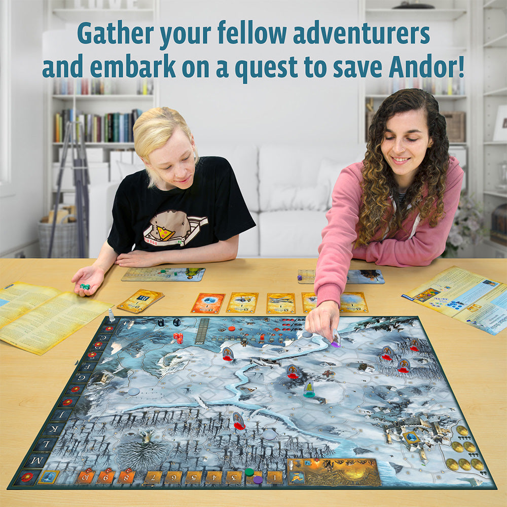 Legends of Andor: Eternal Frost - Epic Fantasy Board Game for Adults & Teens | Strategy Adventure Game with Miniatures | Perfect for Game Nights & Family Gatherings