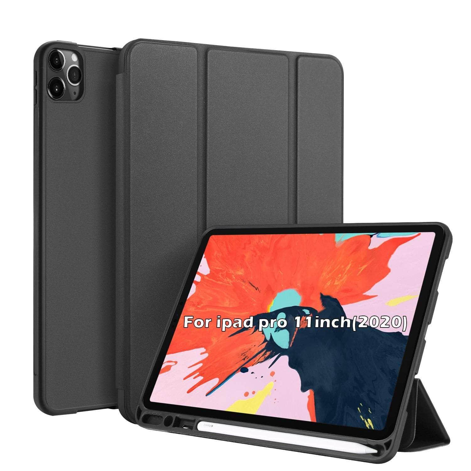 2020 iPad Pro 11 Inch PU Leather Flip Stand Case - Slim Protective Cover with Auto Sleep/Wake for Apple iPad Pro 11 (2nd Gen) - Perfect for Work, Travel & Home Use