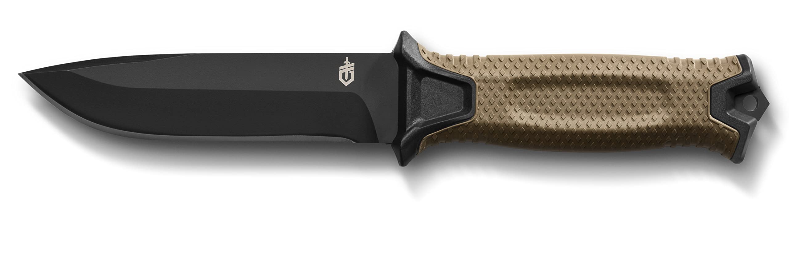 Gerber Gear Strongarm Fixed Blade Tactical Knife - Survival & Outdoor Knife with Coyote Brown Sheath - Plain Edge for Camping, Hunting & Emergency Preparedness