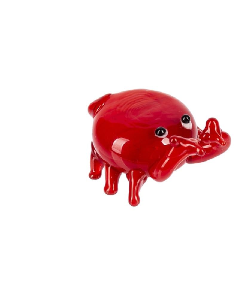 Ganz Miniature Glass Figurine - Handcrafted Red Crab Collectible | Perfect for Home Decor, Gift Giving & Holiday Ornaments