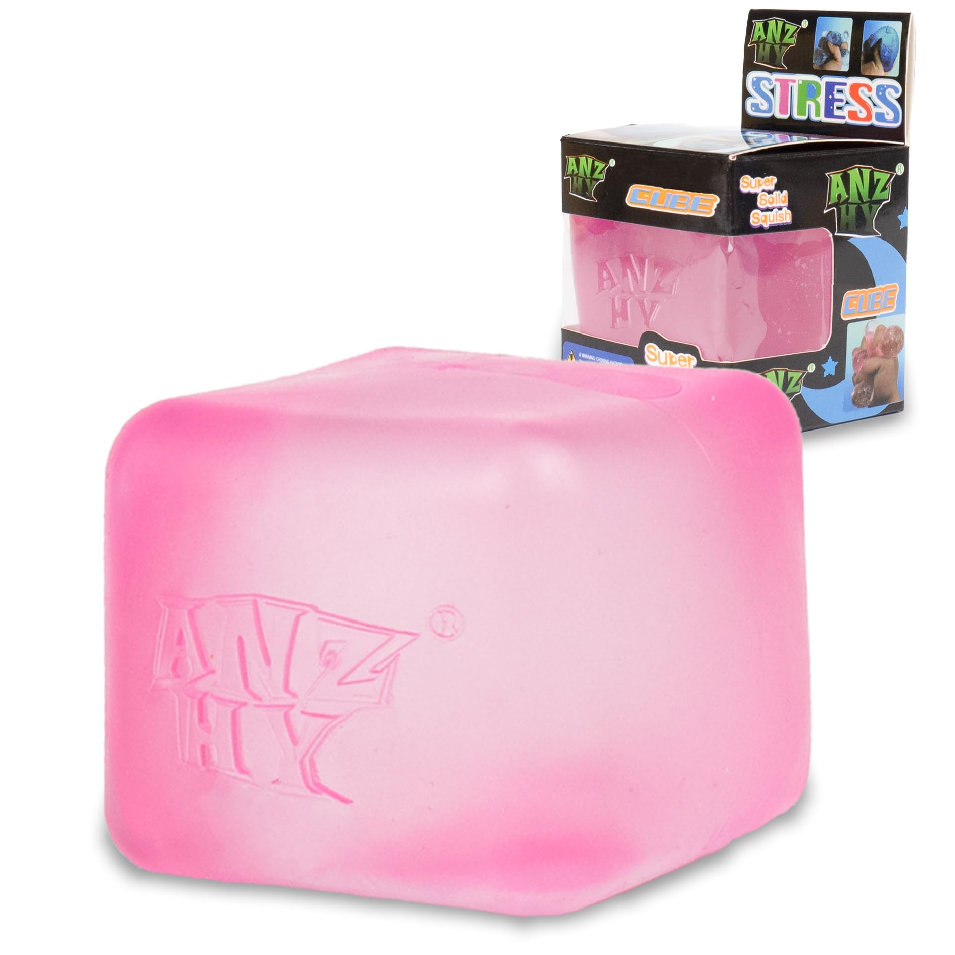 Stress Relief Cube for Kids & Adults - Gel Filled Squishy Fidget Toys for Anxiety, Calming Sensory Toys for Students - High Density Squeeze Ball for Focus & Relaxation - Perfect for Office, Classroom, and Home Use