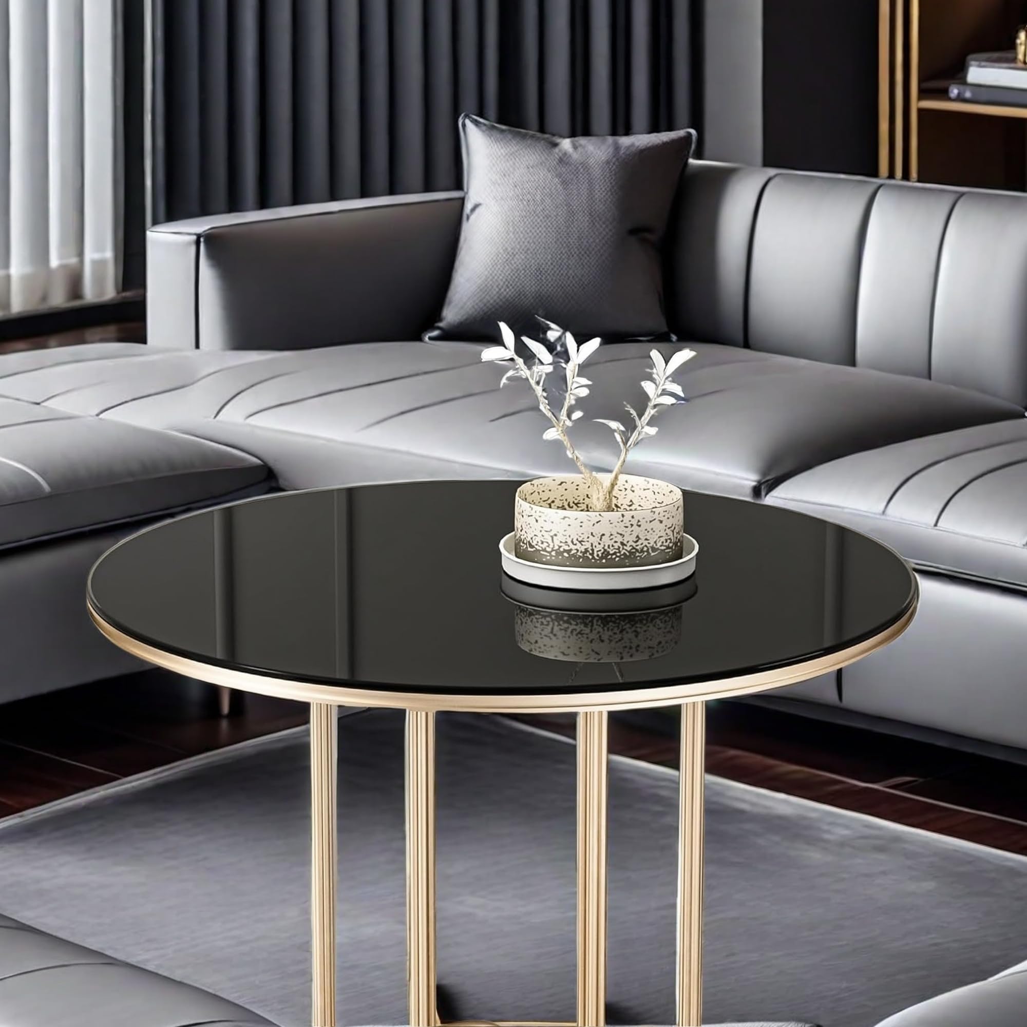 36 Inch Round Tempered Glass Table Top - 1/4