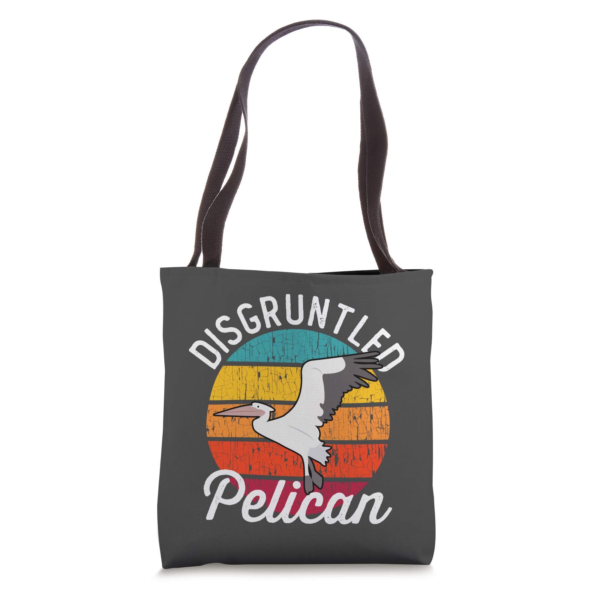 Disgruntled Pelican Tote Bag - Funny Graphic Beach Tote for Women & Men - Durable Canvas Shopping Bag for Groceries, Books, and Travel Accessories