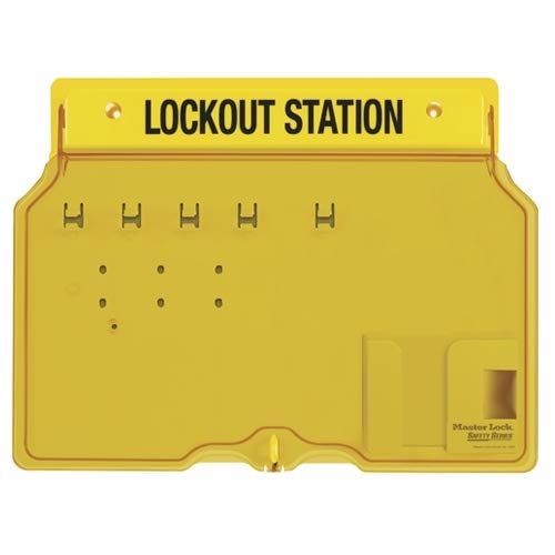 Master Lock 1482B 4-Lock Padlock Station - Unfilled Heavy Duty Steel Security Locks (3-Pack) - Ideal for Gym Lockers, School Storage & Warehouse Security