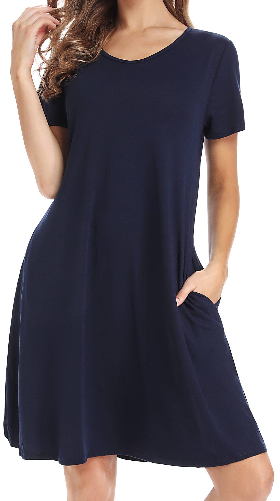2023 Women's Summer Floral Sundress - Casual V-Neck Backless Swing Dress with Pockets | Beach Cover Up, Vacation Outfit, Boho Chic Dress for Outdoor Parties