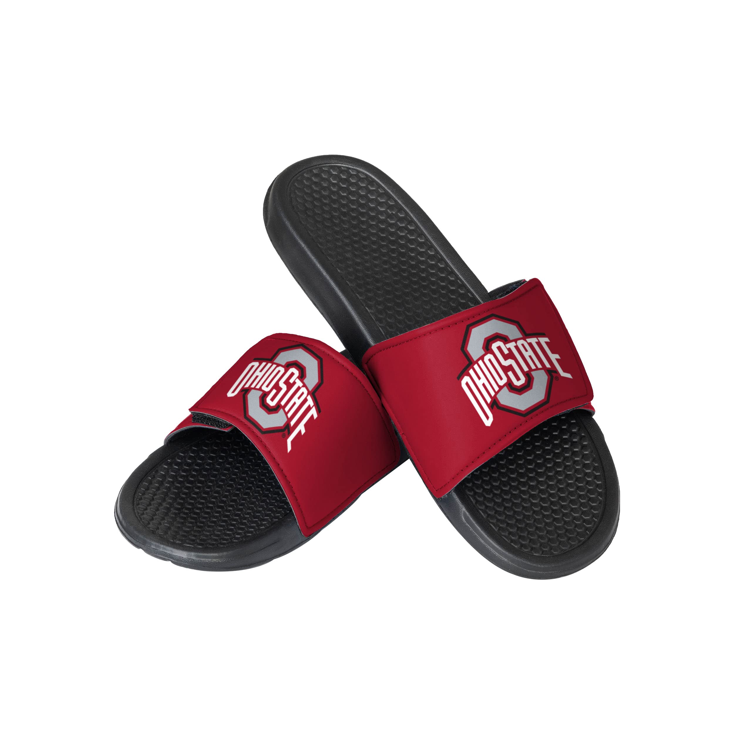 NCAA Men's Cropped Big Logo Slides - Comfortable Casual Sandals for Home, Pool, Beach & Gym Wear