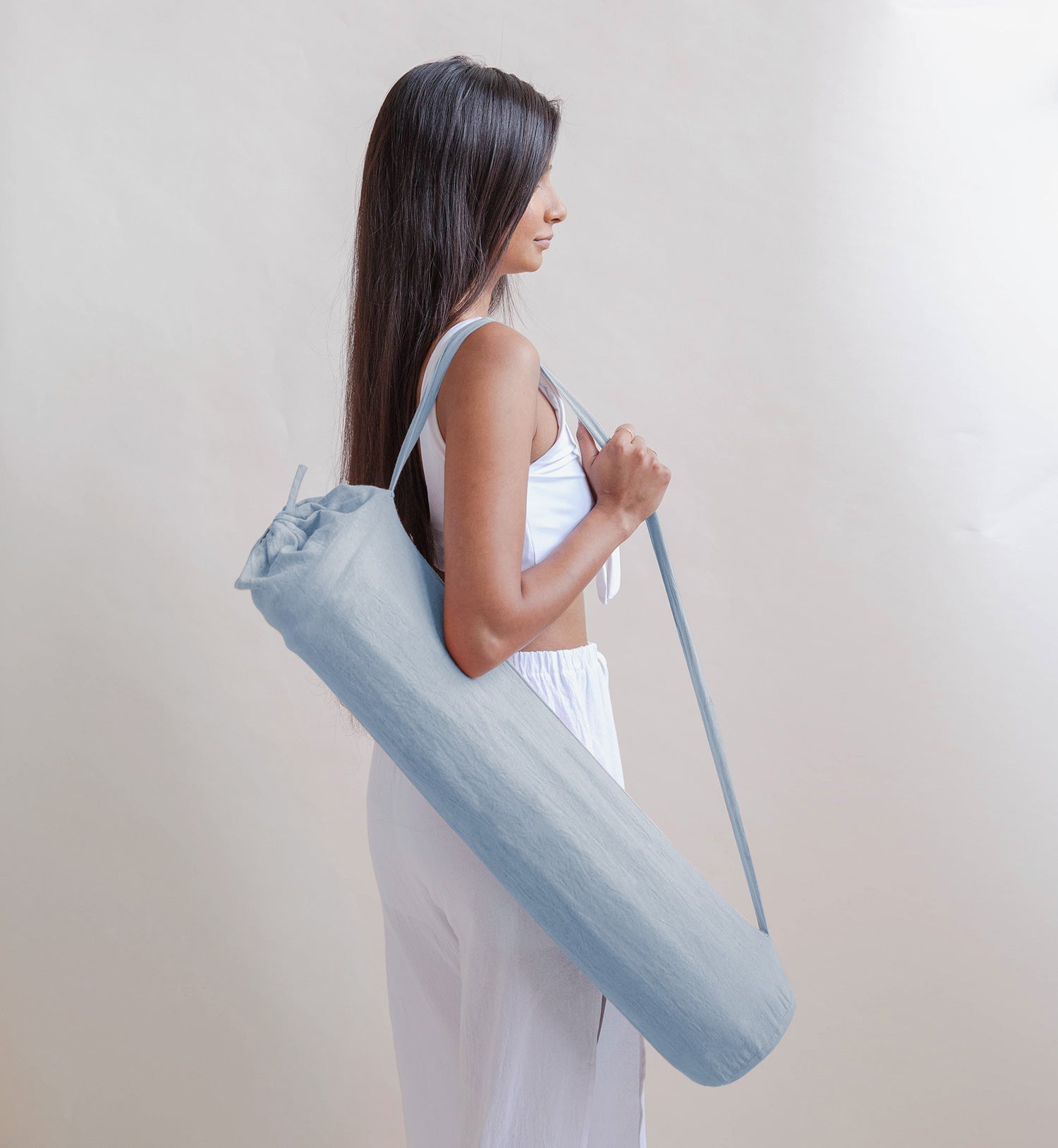 Indigo Moon Naturally Dyed Herbal Yoga Mat - Eco-Friendly & Non-Toxic for Yoga, Meditation & Home Workouts
