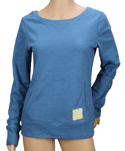 Reebok Women's Retro Pullover Sweatshirt - Vintage Blue Cotton Hoodie for Casual Wear, Gym & Street Style | Comfortable & Stylish Sweater for Everyday Outfits