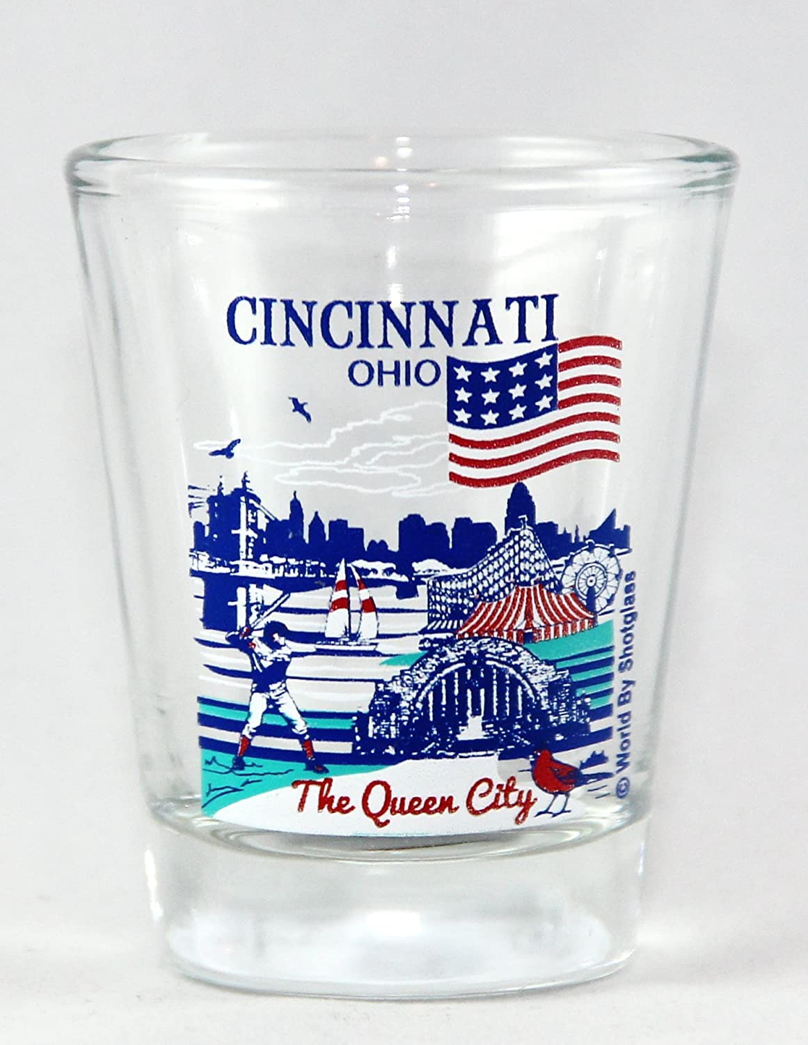Cincinnati Ohio Shot Glass - Great American Cities Collection - Perfect for Souvenirs, Gifts & Barware Collectors