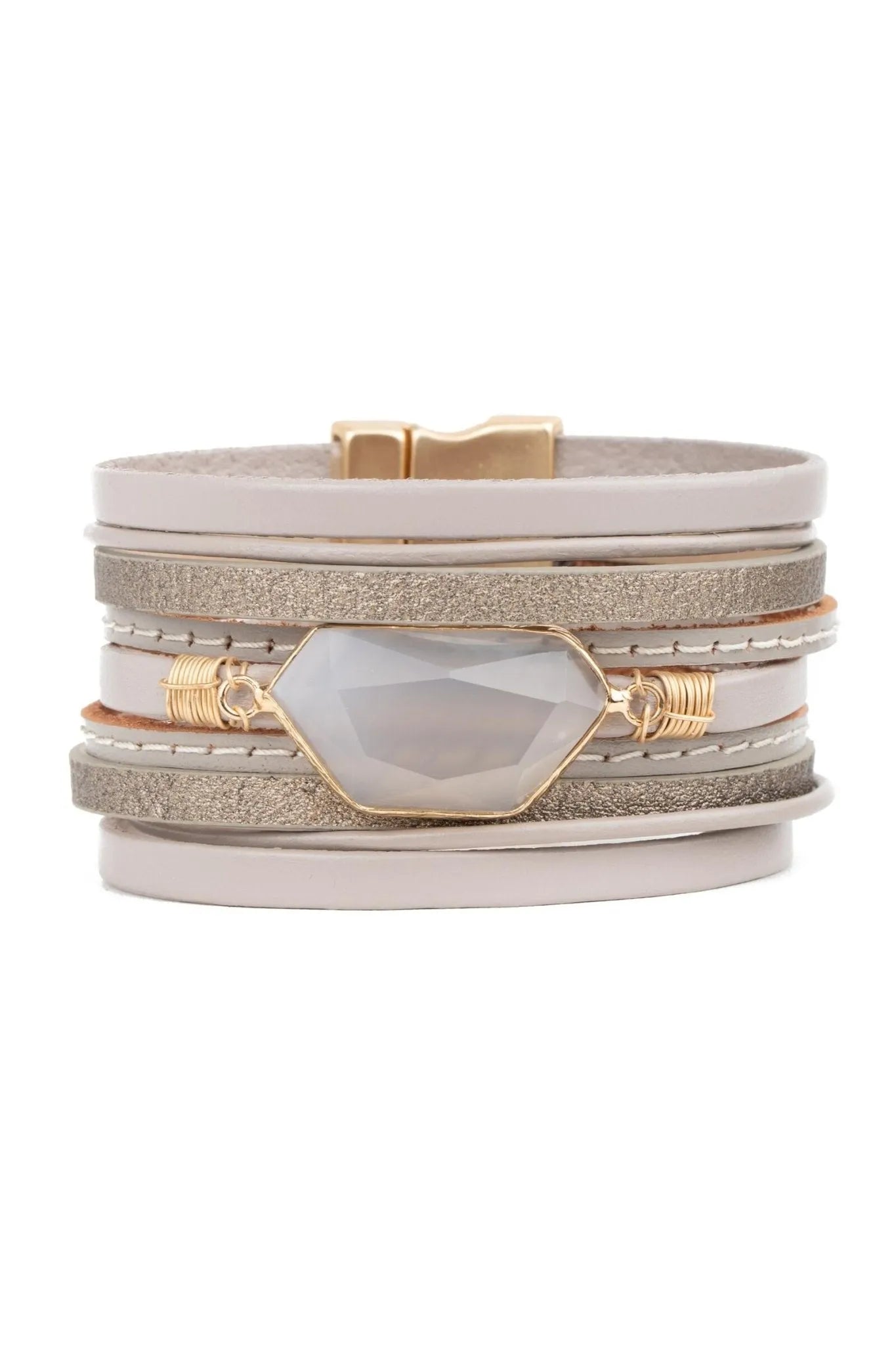 Elegant Abelia Bracelet for Women - Gold & Silver Adjustable Bangle - Perfect for Gifts, Parties & Everyday Wear