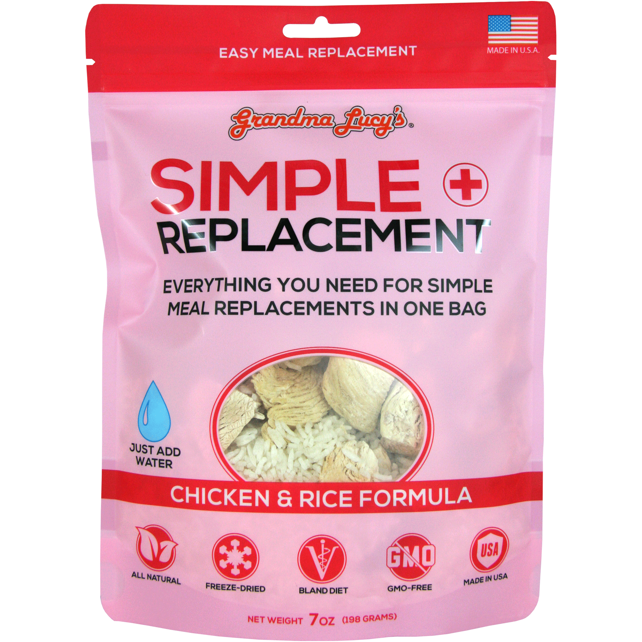 Grandma Lucy's Simple Replacement Chicken Dog Food - Grain-Free, All-Natural Dry Dog Food for Sensitive Stomachs - Perfect for Adult Dogs with Allergies or Digestive Issues
