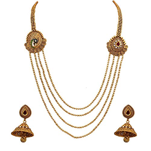 Antique Necklace-MN 146-RED