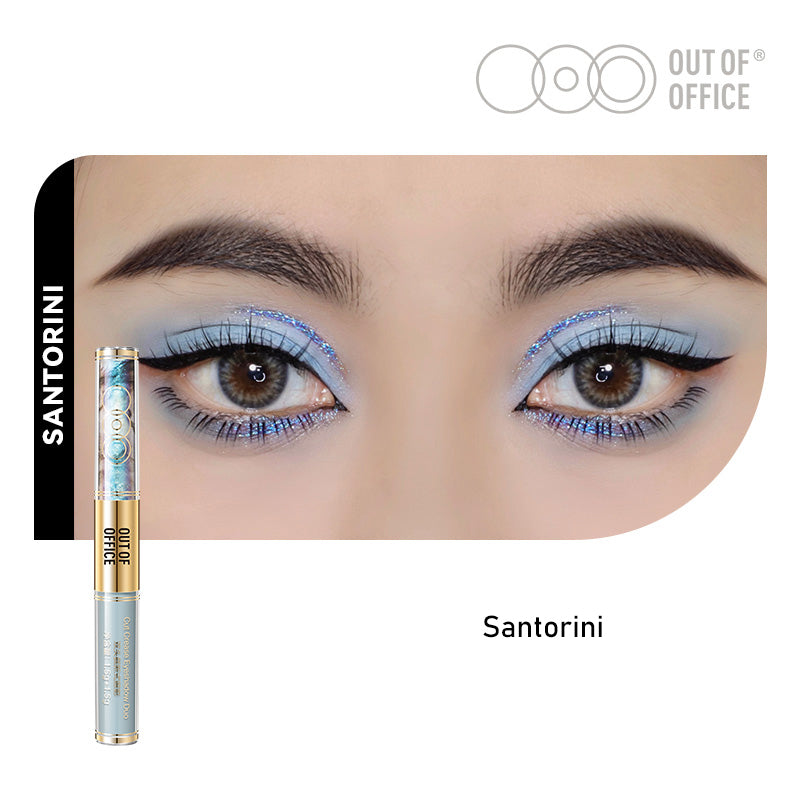 OUT OF OFFICE Dual Ended Liquid Eyeshadow - Long Lasting Waterproof Makeup for Day & Night Looks - Perfect for Parties, Weddings & Everyday Wear