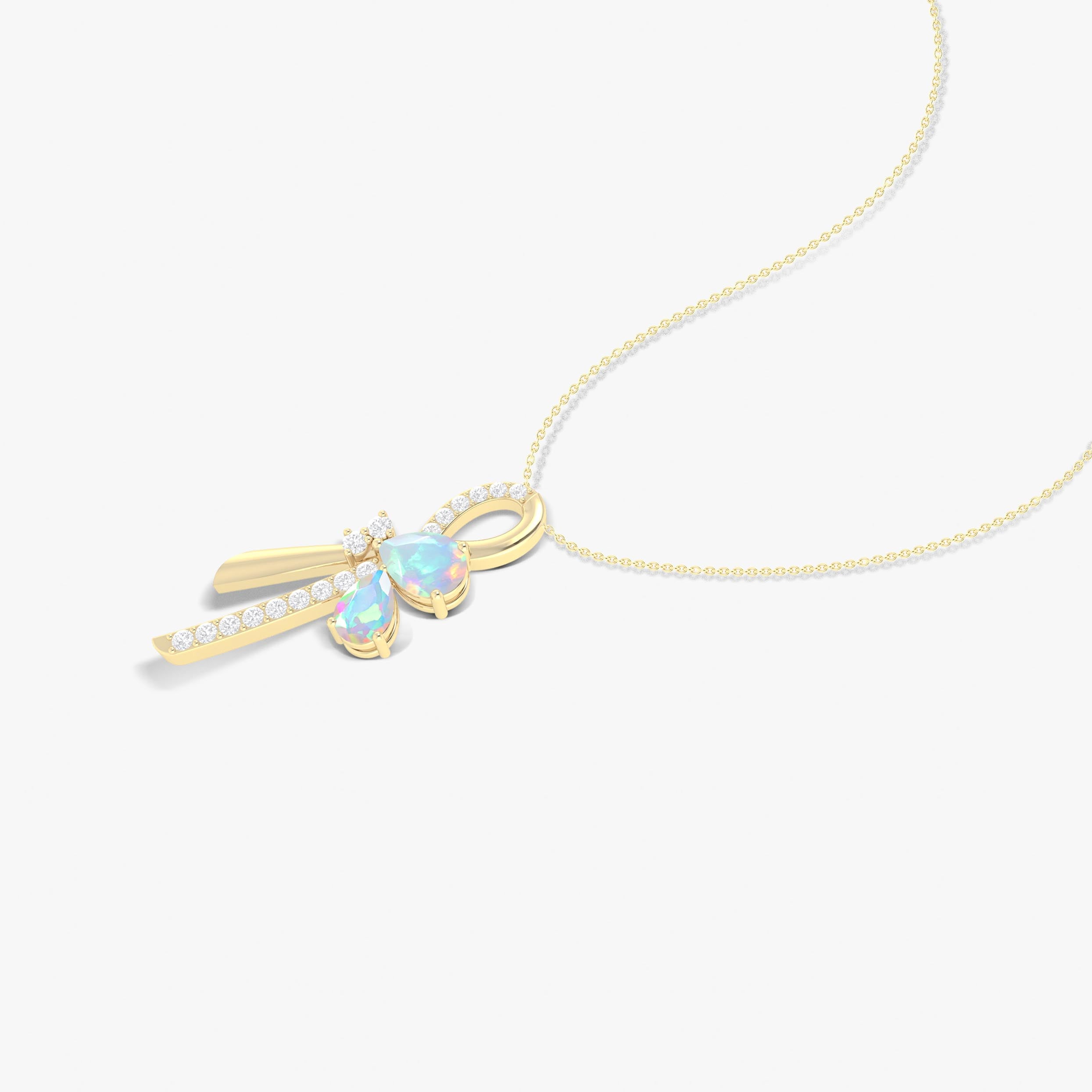 Authentic White Opal Pearl Pendant Necklace - Elegant Jewelry Gift for Women, Perfect for Weddings, Parties & Special Occasions