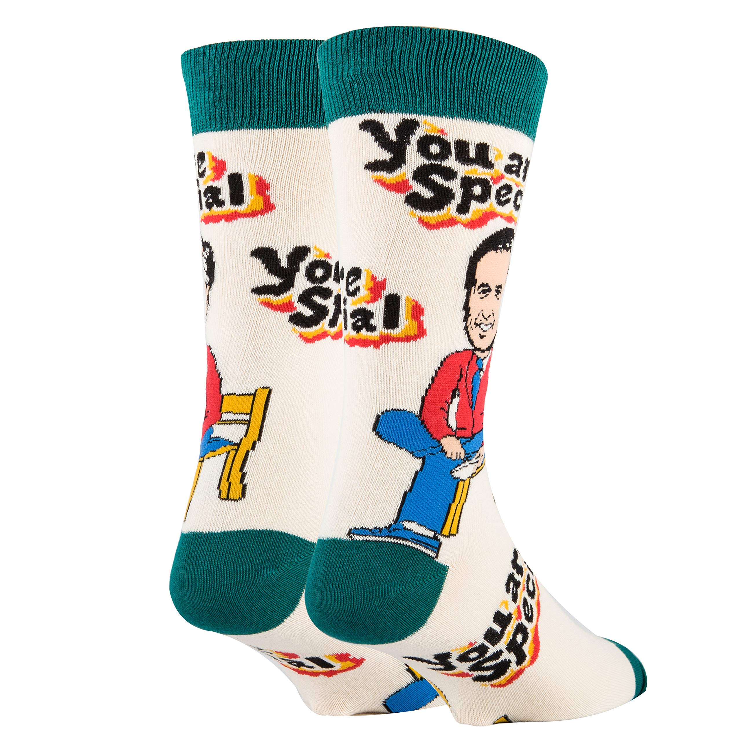 Funny Mr Rogers Socks for Men - Novelty Crazy Crew Socks with Cool Designs | Perfect Gift for Dad, Husband & Friends | Great for Christmas, Birthday & Casual Wear