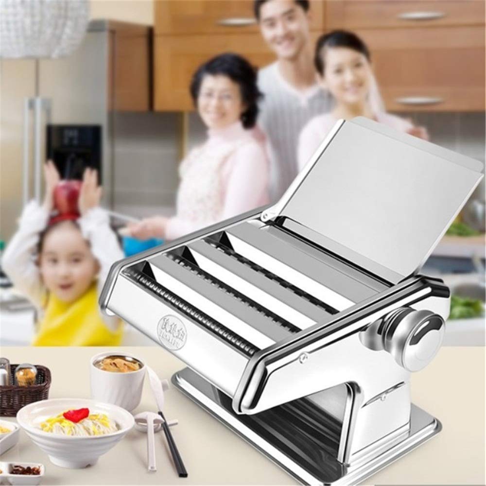 Premium Manual Pasta Maker Machine - Hand Crank Pasta Roller & Cutter for Homemade Noodles, Spaghetti, Lasagna | Fresh Dough Making Tool with Rolling Press Kit | Perfect for Italian Cooking, Family Meals & Restaurant-Quality Pasta at Home