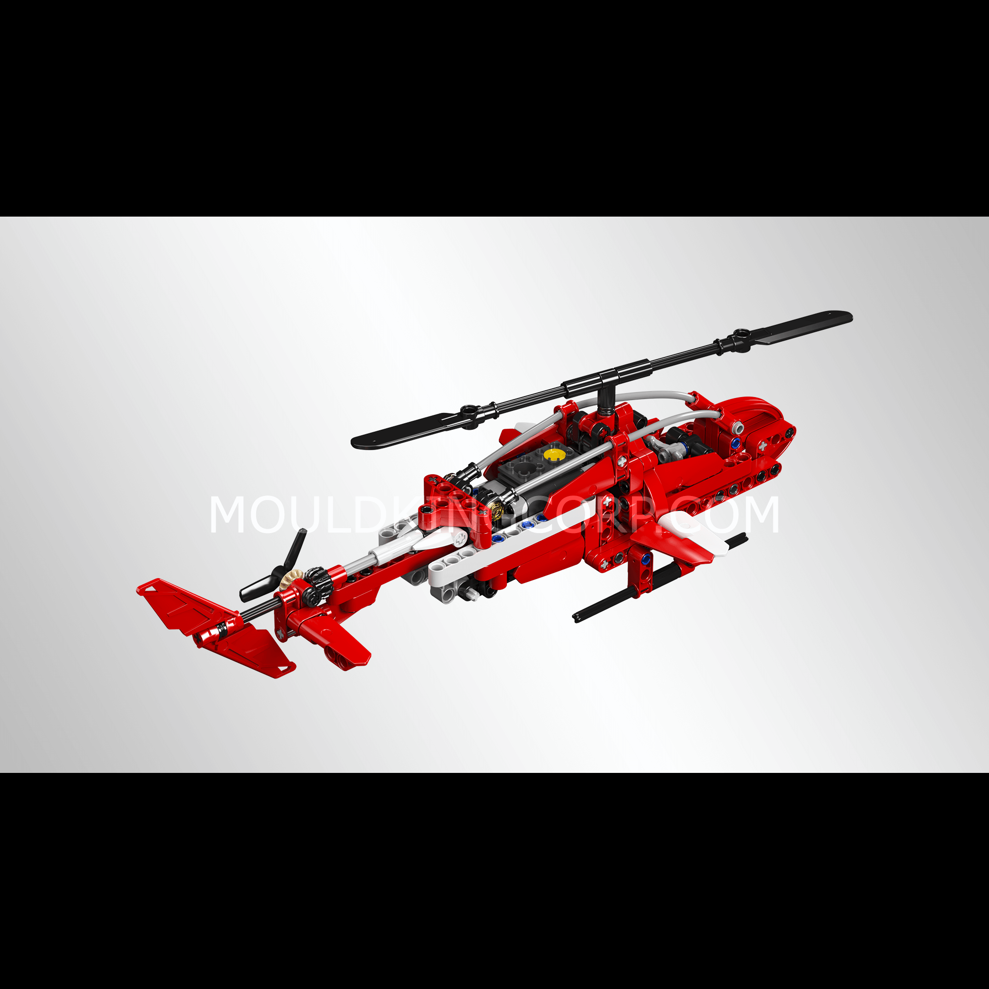 Mould King 24022 Sparrow Helicopter Building Blocks Toy Set - 266 PCS STEM Educational Construction Kit for Kids & Adults | Creative Play, Birthday Gift, Classroom Activity