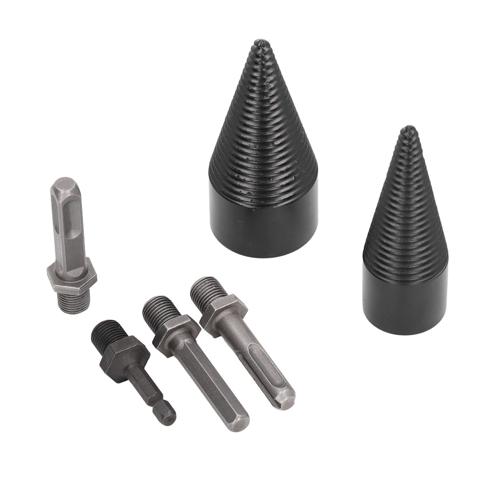 Heavy Duty YWBL-WH Wood Cone Drill Bits Splitter Kit - 32mm & 42mm Sizes for Woodworking, DIY Projects, and Log Splitting | Perfect for Firewood Processing, Furniture Making, and Carpentry Work