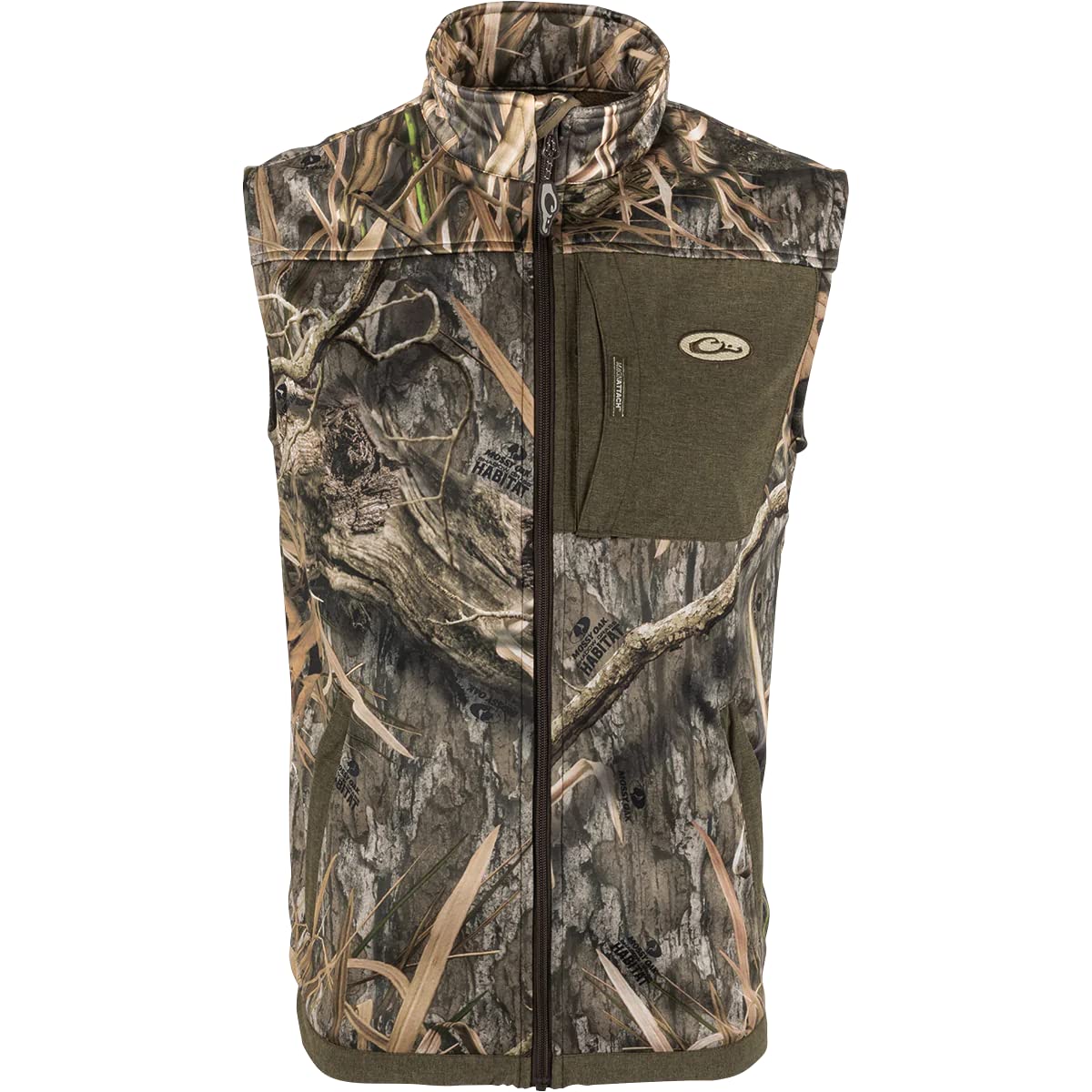 Drake Waterfowl Men's Endurance Hunting Vest - Lightweight Waterproof Camo Jacket for Outdoor Adventures, Duck Hunting & Cold Weather Protection