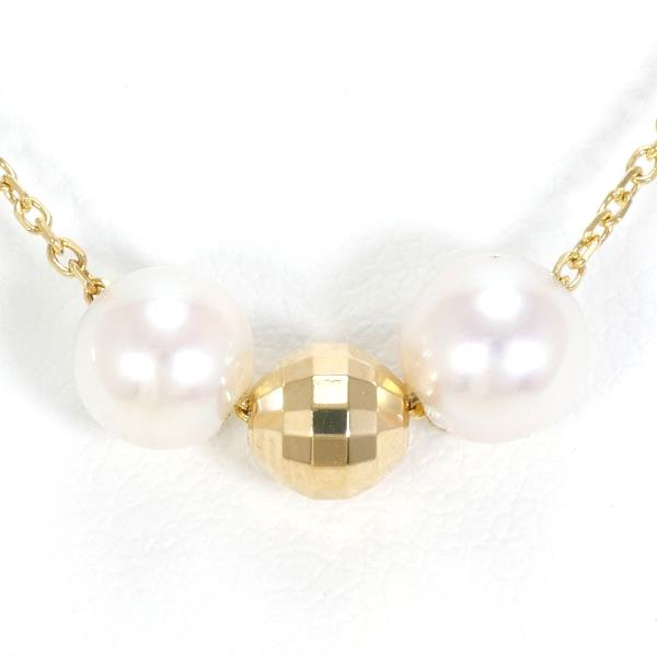 18K Yellow Gold Pearl Necklace for Women - Elegant Bridal Jewelry, Wedding Gift, Anniversary Present, Graduation Keepsake