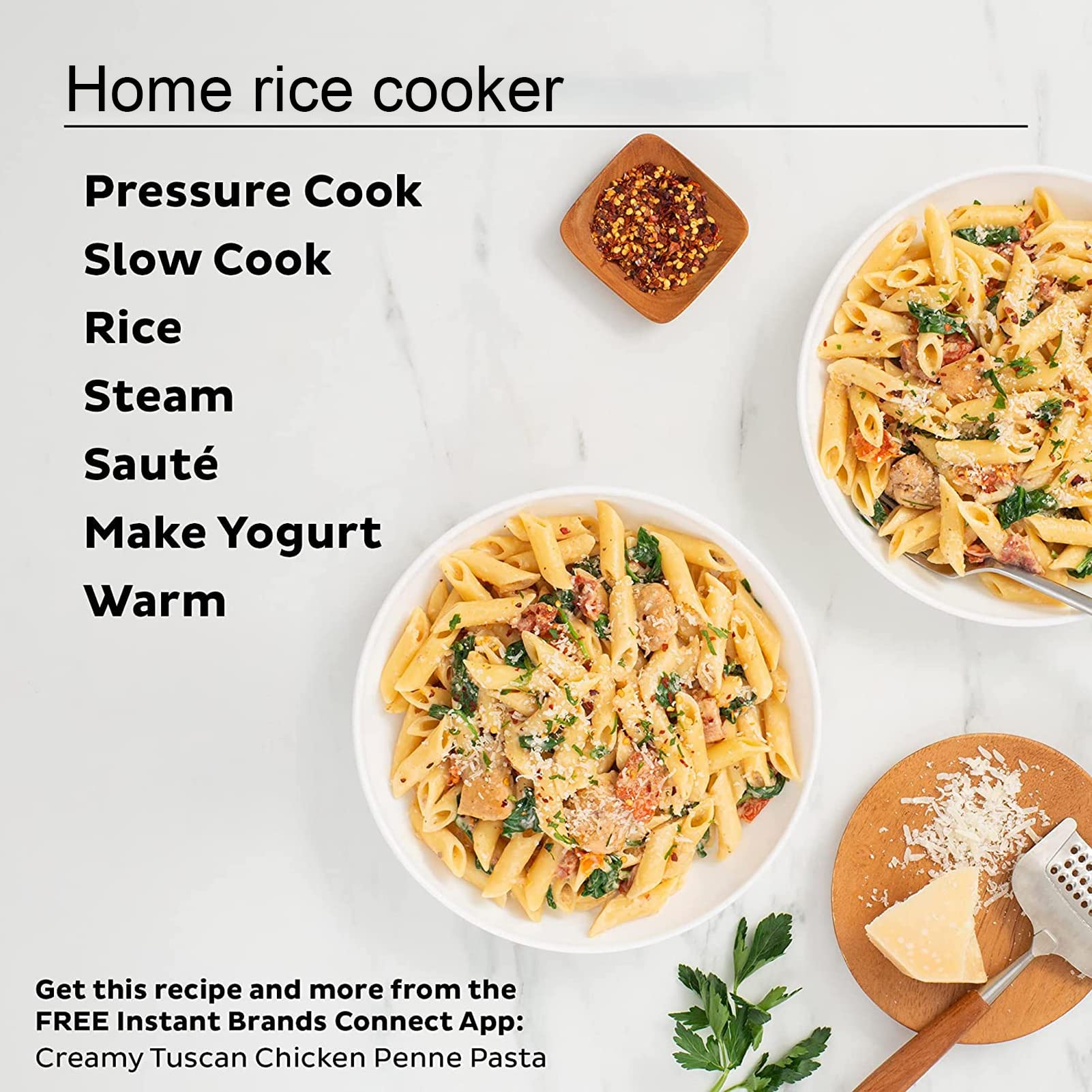 9-in-1 Smart Electric Pressure Cooker & Slow Cooker - Multi-Function Programmable Multicooker for Home Cooking, Meal Prep & Healthy Eating