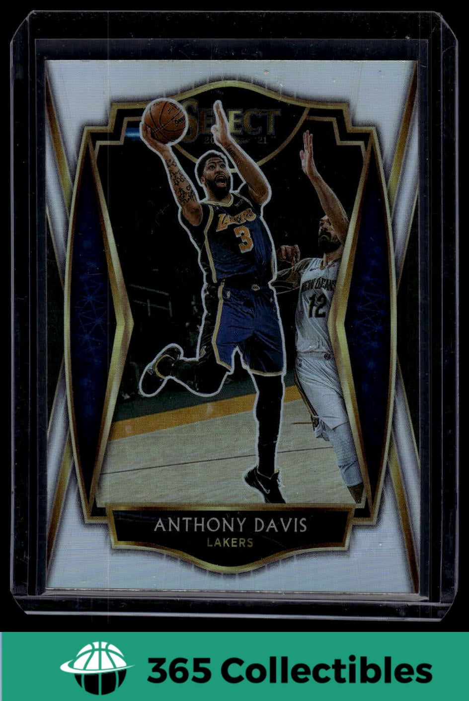 2020-21 Panini Select Anthony Davis Silver #155 Basketball Card - Los Angeles Lakers NBA Collectible for Fans & Memorabilia Enthusiasts | Perfect for Trading, Display, and Investment
