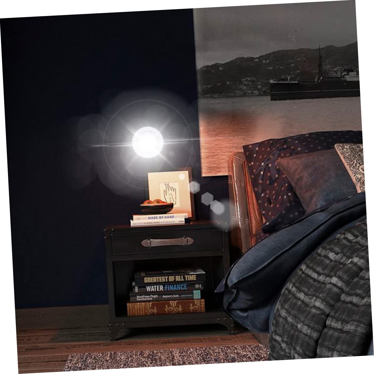 Garneck Cordless LED Night Light - 5 Pack Dimmable Nightlight for Bedroom, Nursery, Bathroom - Romantic Atmosphere Light for Couples, Kids, Home Decor