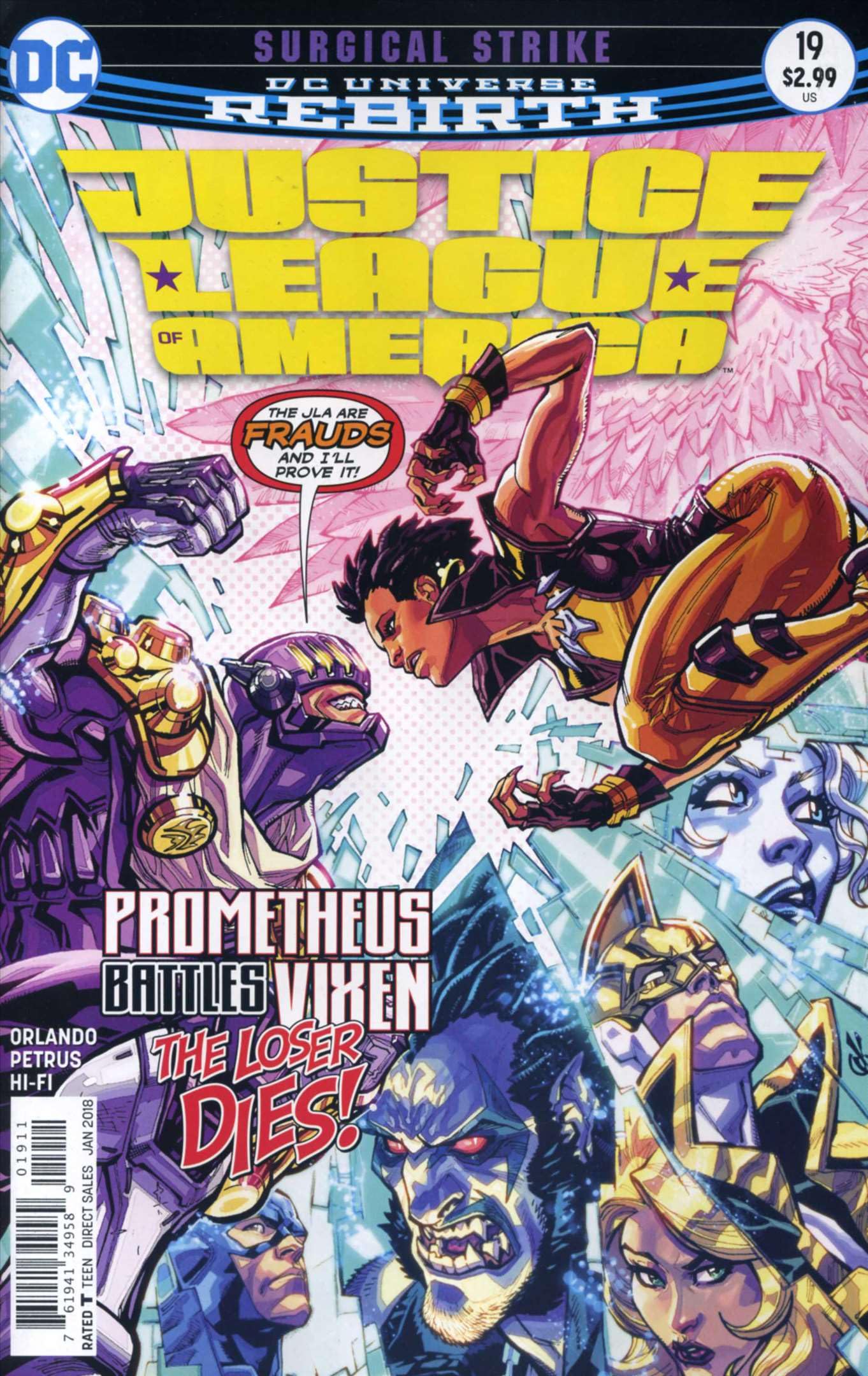 Justice League of America (5th Series) #19 VF/NM DC Comics | Rebirth Prometheus Issue - Collectible Comic Book for Superhero Fans & DC Universe Enthusiasts - Perfect for Display, Gifts, and Comic Collections